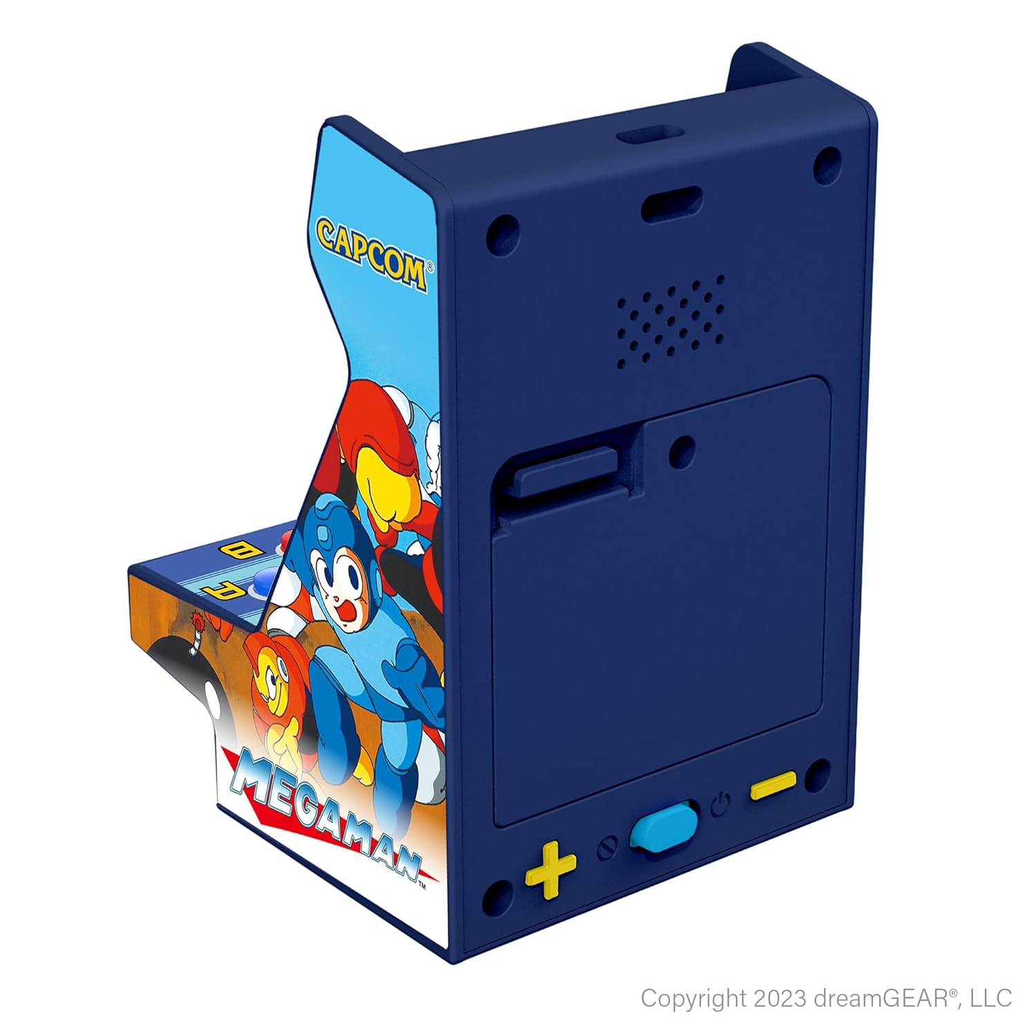 MY ARCADE Mega-Man Pico Player: 3.7" Portable Tiny Arcade Video Game with 6 Retro Games, 2" Screen Color Display, Small
