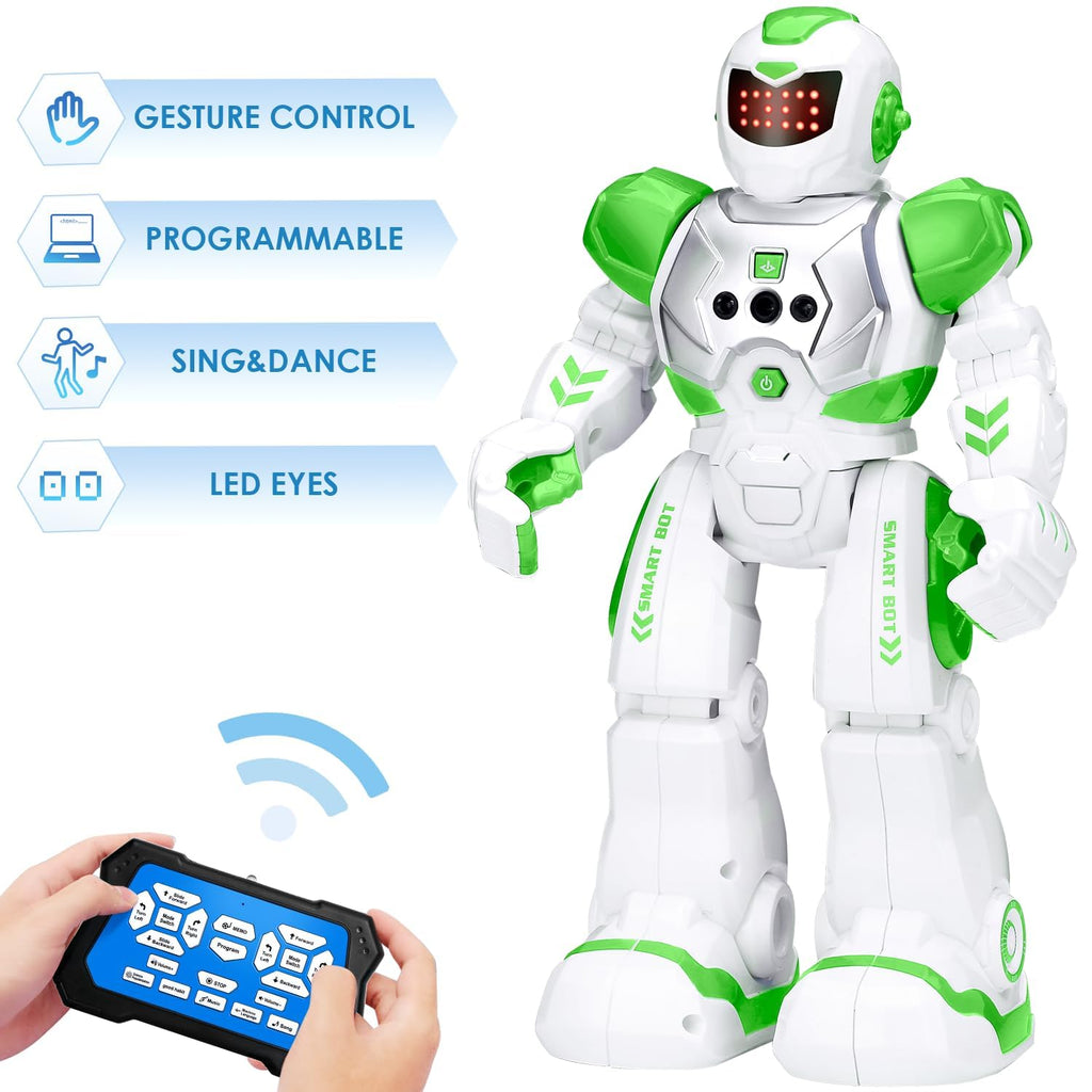 KingsDragon Robots Toy for Kids, RC Gesture Sensing Toy, Interactive Walking Singing Dancing Robot Birthday Presents for Boys Girls Age 6 7 8 9 Years Old