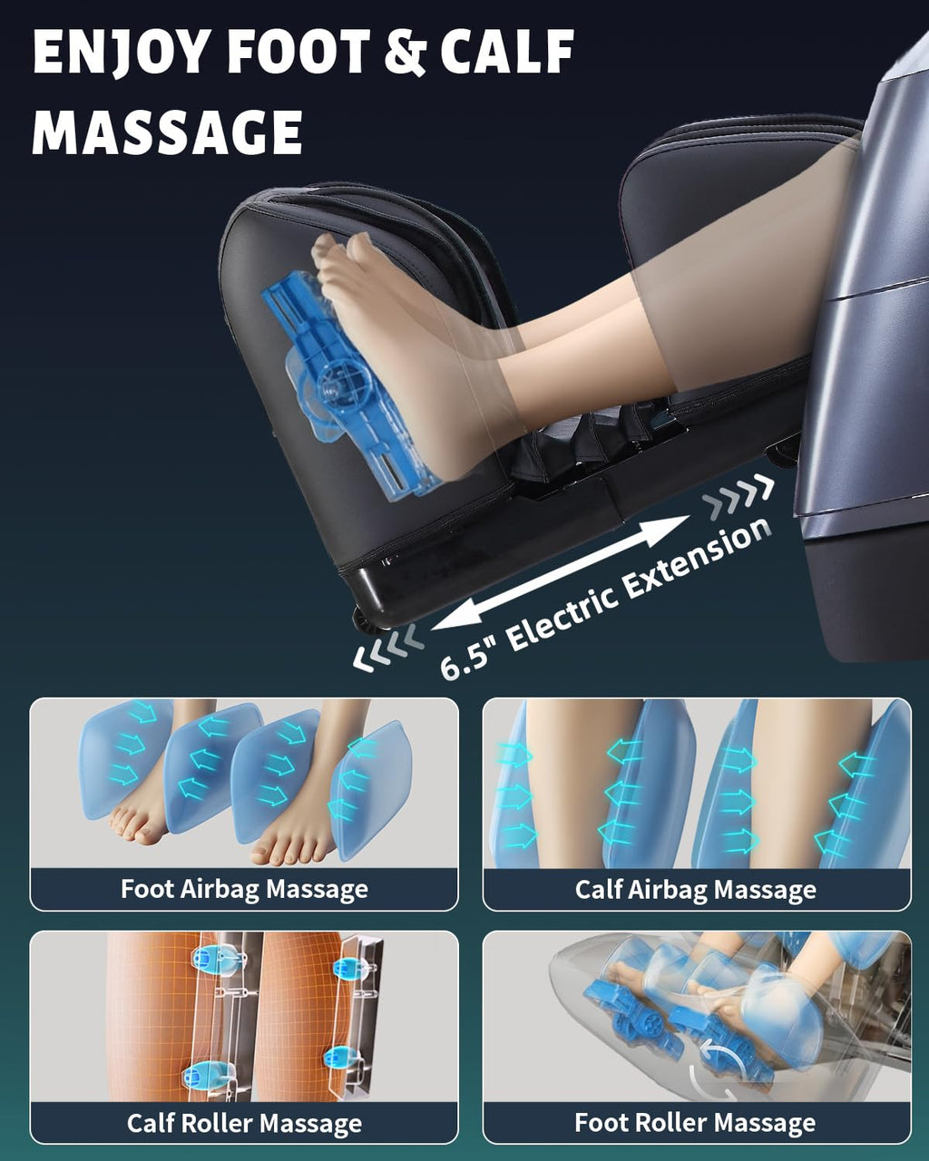 4D Full Body Massage Chair with Flexible 166° Track, Reading Light, 18 Massage Modes, 11 Techniques, 36 Airbags, Zero Gravity Recliner with Yoga Stretch and Foot Massage Beige
