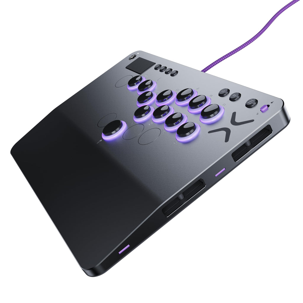 Turtle Beach Victrix Pro KO Leverless All Button Fight Stick for PlayStation 5, Officially Licensed PS5|PS4, Windows 10/11 PC, Customizable eSports Tournament Ready Controller, Arcade Controller, Gray
