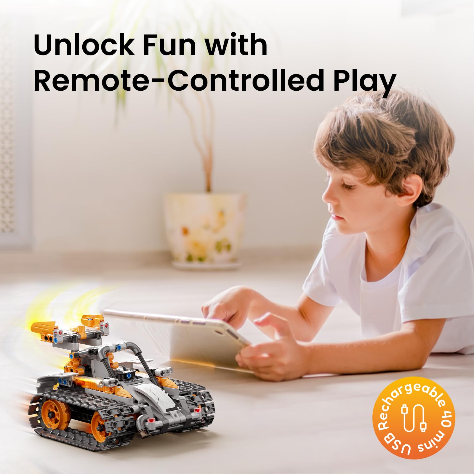 Sillbird Robot Building Kit with Remote Control STEM Gifts for Boys Age 8-13, Coding Robotic Toys for Kids Birthday, Buildable 5in1 Models with 488 Pieces