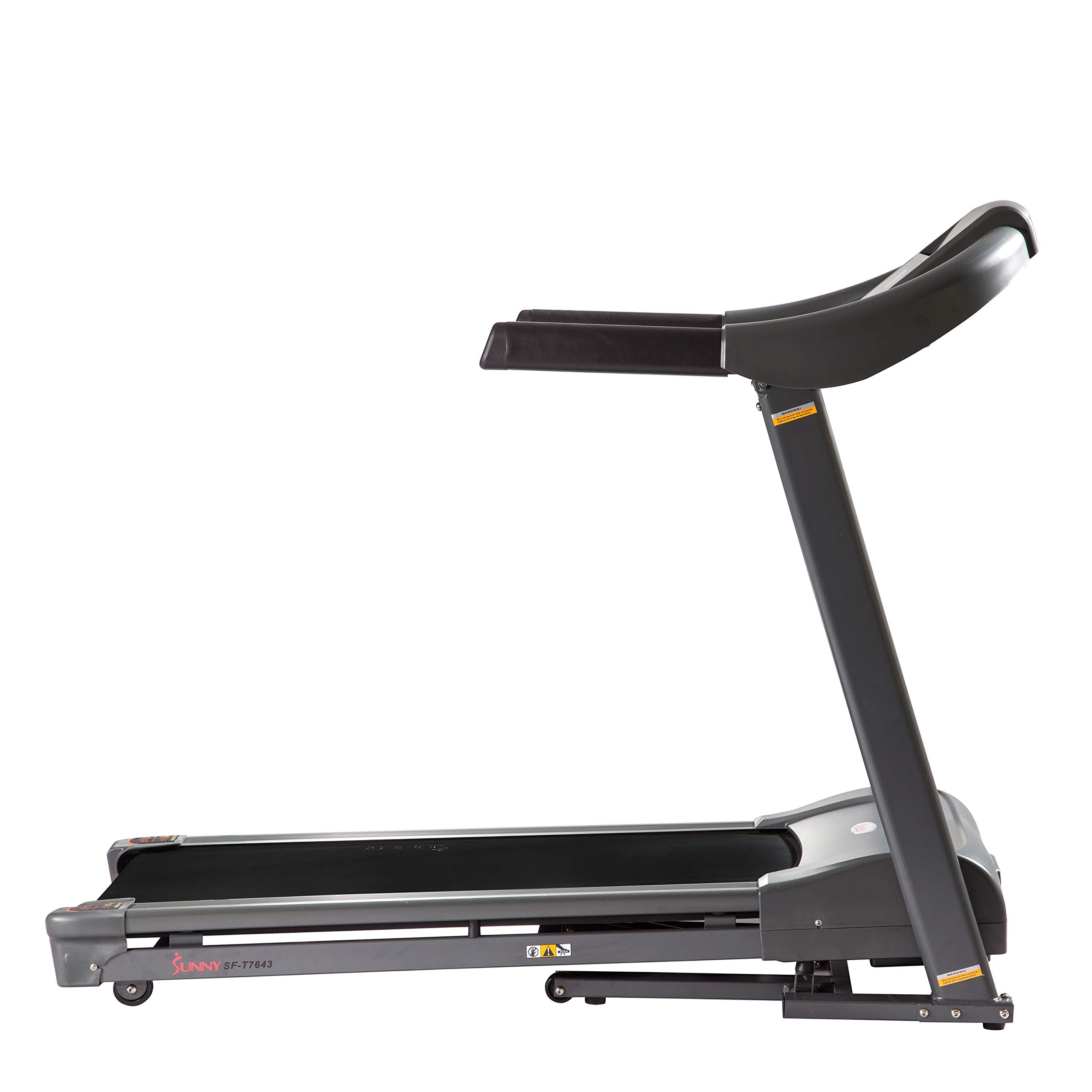 Sunny Health & Fitness Treadmill Elite Smart Auto Incline for Home Use, Wide Running and Walking Deck, Flex Shock Suspension with 300 LB Weight Capacity Bluetooth SunnyFit App