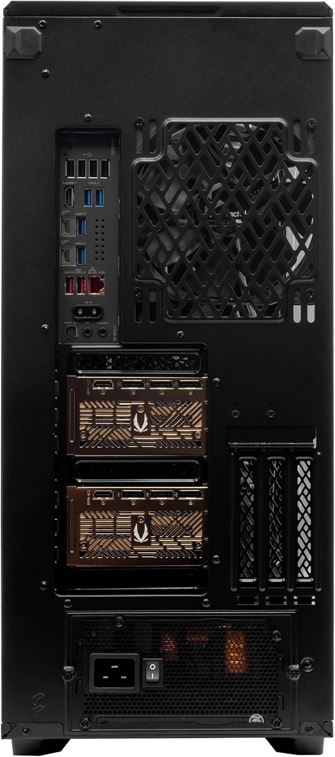 MES2X Dual GPU AI Workstation - AMD Ryzen 9-9950X3D2 16 core 4.3GHz - Dual GPU GeForce RTX 5090-8TB (2x4TB RAID) NVMe SSD - 256GB DDR5-1600W - Windows 11 Pro - Liquid Cooled