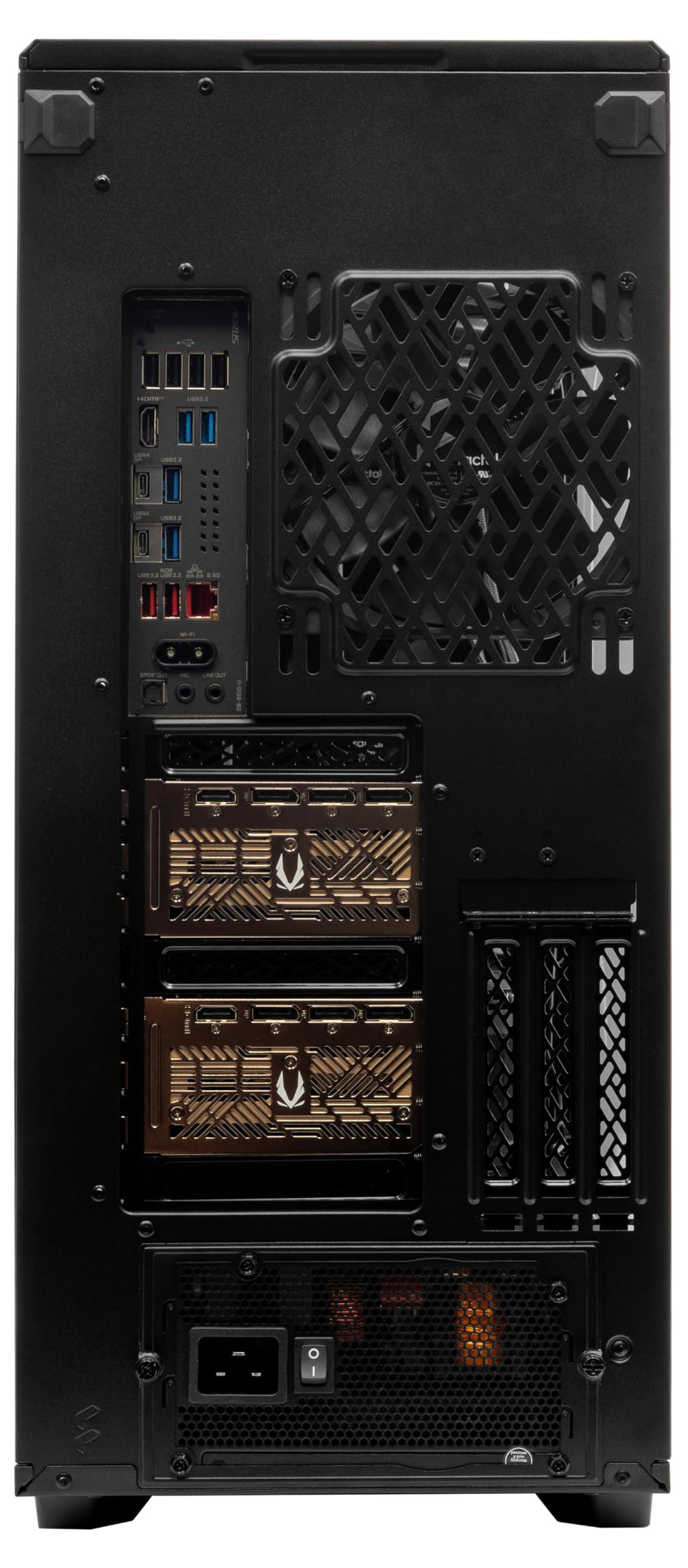 MES2X Dual GPU AI Workstation - AMD Ryzen 9-9950X3D2 16 core 4.3GHz - Dual GPU GeForce RTX 5090-8TB (2x4TB RAID) NVMe SSD - 256GB DDR5-1600W - Windows 11 Pro - Liquid Cooled