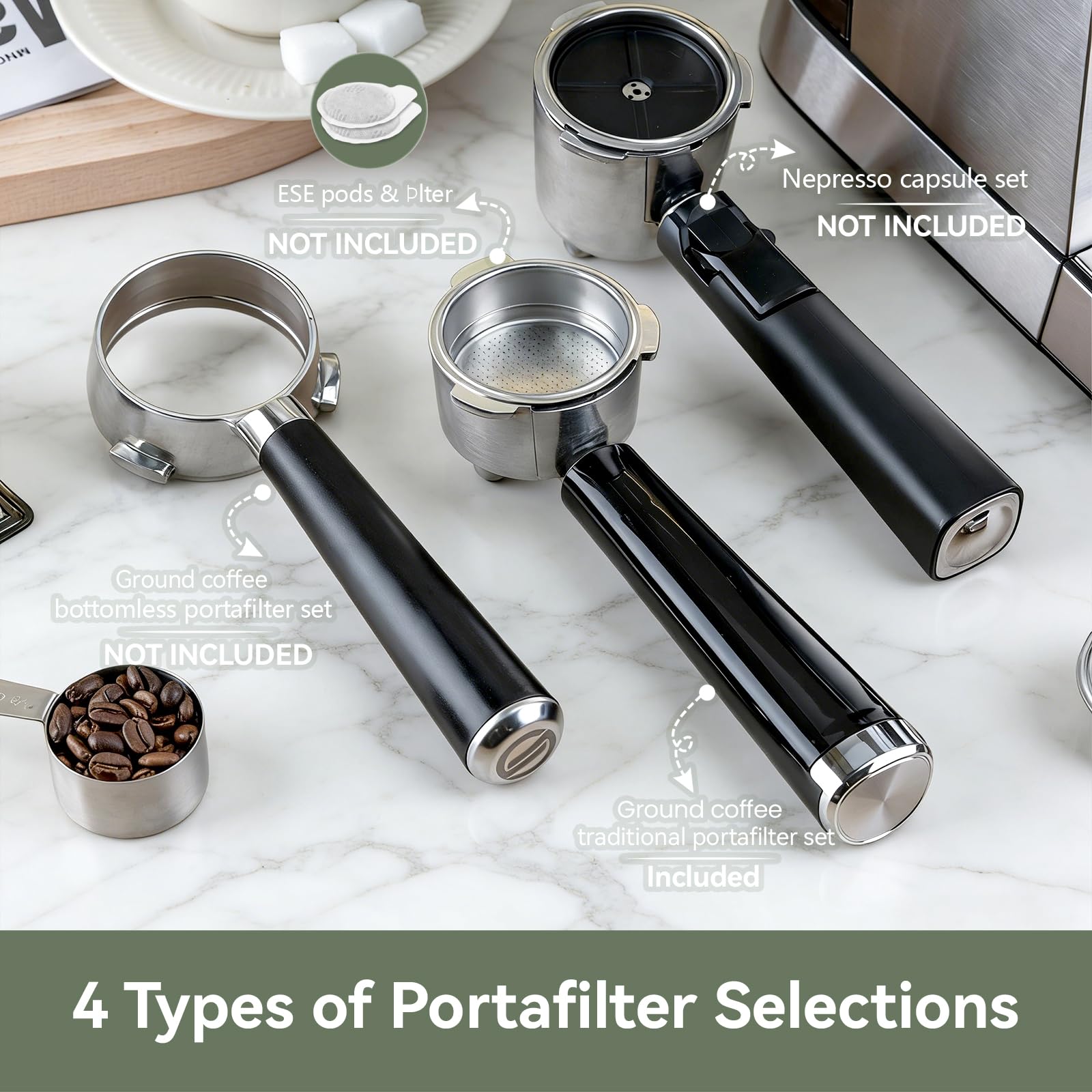 Gevi Commercial Espresso and Coffee Makers, Professional 20 Bar Espresso Maker with Milk Frother, Stainless Steel Expresso Coffee Machines for Home, Compact Cappuccino Machine, Great Gift