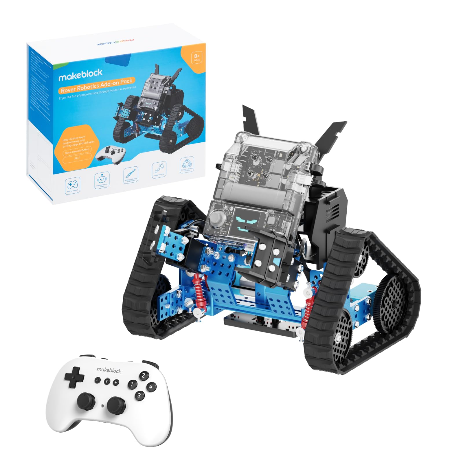 Makeblock mBot2 Coding Robot for Kids, Code Learning Support Scratch & Python Programming, Robotics Kit for Kids Ages 8-14 and up, Building STEM Robot Toys Gifts for Boys Girls