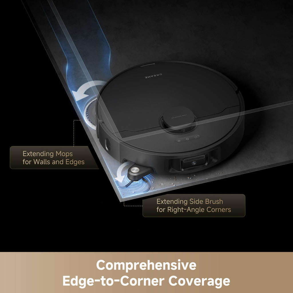 DREAME L40s Ultra AE Robot Vacuum and Mop Combo, 19,000Pa Suction, Self Emptying Dust Box, Flexible Mop & 167℉ Self Cleaning Washboard, Diverse Brush Selection, All-in-One Station, Auto Refill