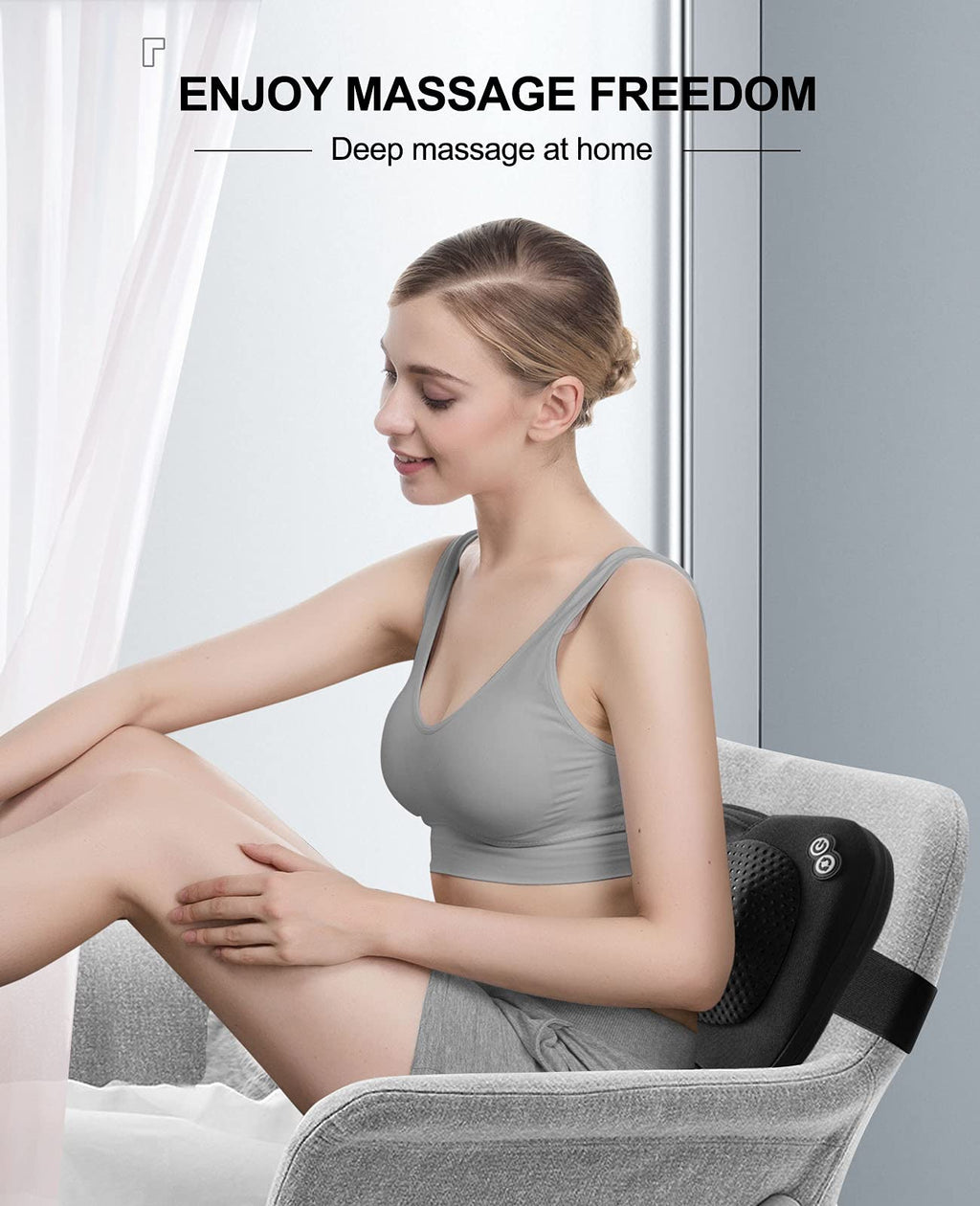 VIKTOR JURGEN Fathers Day Dad Gifts, Shiatsu Back Massager with Heat – Deep Tissue Massage for Neck, Shoulder, Back Pain Relief, Electric Kneading 3D Massage Pillow Gifts for Men Women Mom, Christmas