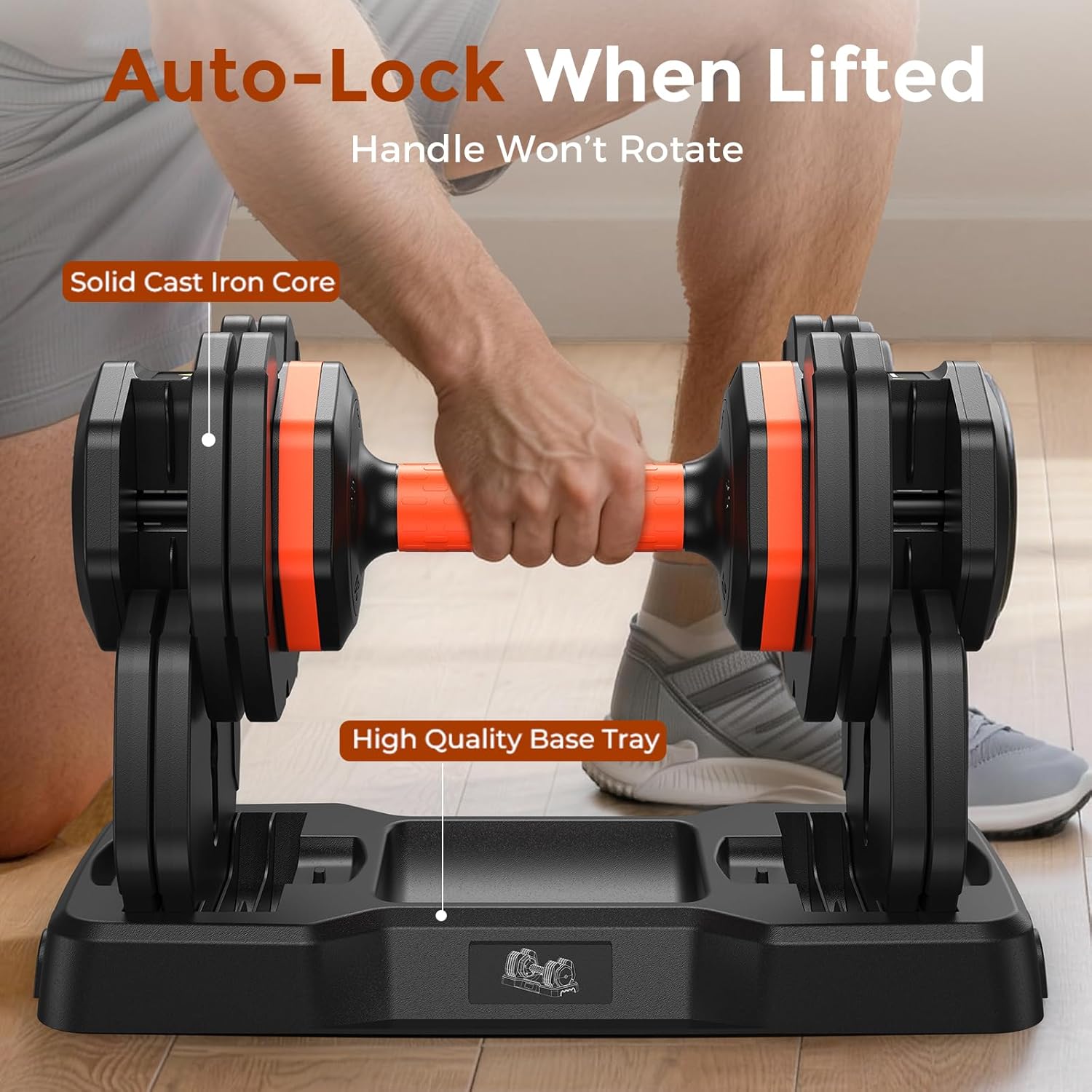 NICEPEOPLE Adjustable Weight Bench and Dumbbell Set for Home Gym, 660LBS Capacity Workout Bench with Adjustable Dumbbell Set of 2, 25LBS Pair (Total 50LBS) with Storage Box for Full Body Workouts