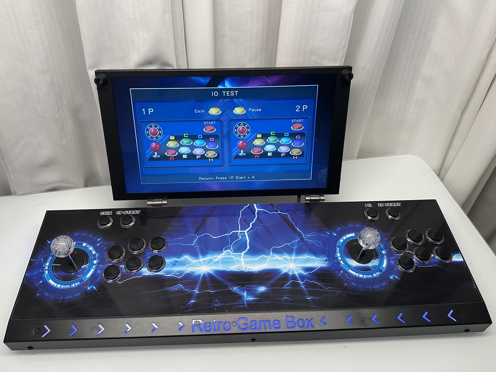 35000 in 1 Portable Arcade Game Console 14-inch HD Screen Dual Players Pandoras Box 80S,Retro Video Game Machine Search/Hide/Save/Load/Pause Games (14in-Dual Players)
