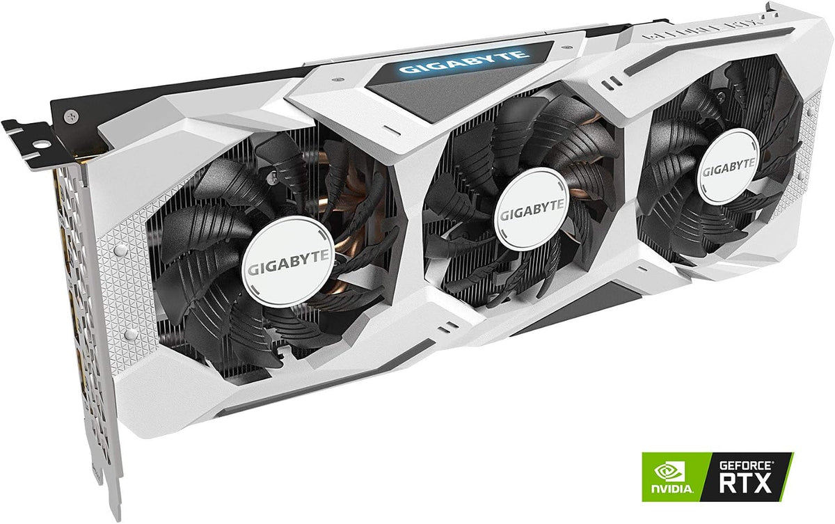 GeForce RTX 2060 Super Gaming OC White 8G Graphics Card with 3 WINDFORCE Fans, 8GB 256-bit GDDR6 RAM, GV-N206SGAMINGOC WHITE-8GD REV2.0 Graphics Card