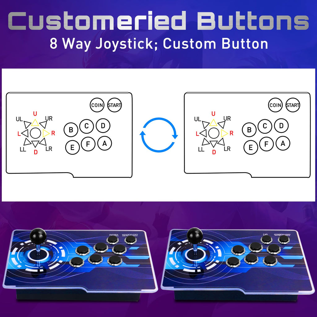 29800 in 1 Pandora's Box Retro Arcade Game Console, 4 Player 3D Magic Modding Game, Search Save Delete Cheats, Favorites List, 128G TF