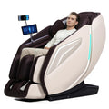 HealthRelife 4D Massage Chair Full Body Zero Gravity Recliner - 55“ SL-Track,15 Auto Modes,11 Massage Technique,40 Airbags Massage,with Yoga Stretch,APP Control,Shiatsu Foot Massage(Black)