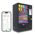 Touchscreen Vending Machines for Sale, 60 Slots Refrigerated Vending Machines for Business, Credit Card Reader, Bill & Coin Acceptor, Snack & Drink Combo with Remote Management System