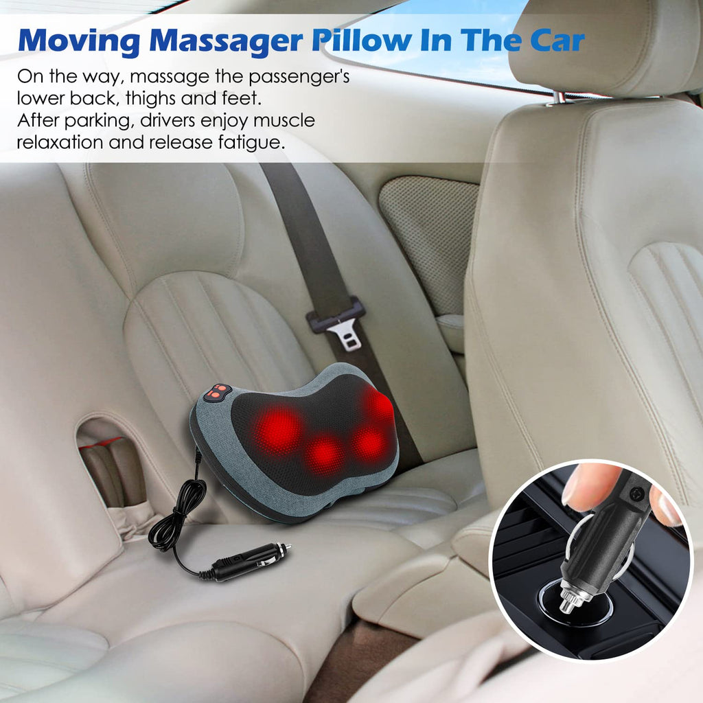 Papillon Fathers Day Dad Gifts for Husband,Back Massager with Heat,Shiatsu Neck Massager Pillow for Back,Neck,Shoulder,Foot&Lower Back Pain Relief,Relaxation Gifts for Women/Mom/Dad(Black)