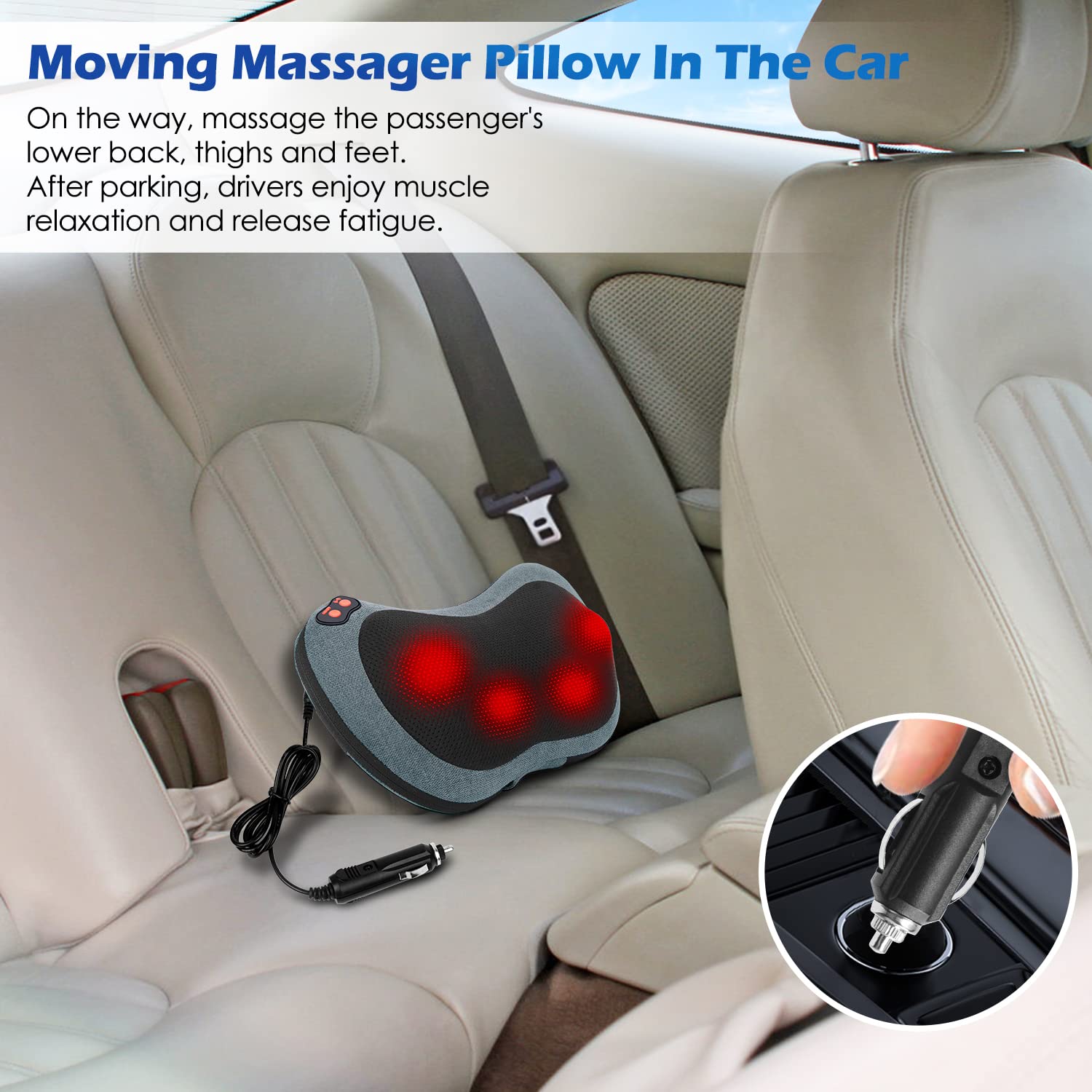 Papillon Fathers Day Dad Gifts for Husband,Back Massager with Heat,Shiatsu Neck Massager Pillow for Back,Neck,Shoulder,Foot&Lower Back Pain Relief,Relaxation Gifts for Women/Mom/Dad(Black)