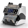 MUNBYN IMC01 Bank Grade Money Counter Machine Mixed Denomination, 2CIS/UV/IR/MG/MT Counterfeit Detection, Serial Number, MUL Currency Cash Counter, Printer Compatible, 2Y Warranty (White)
