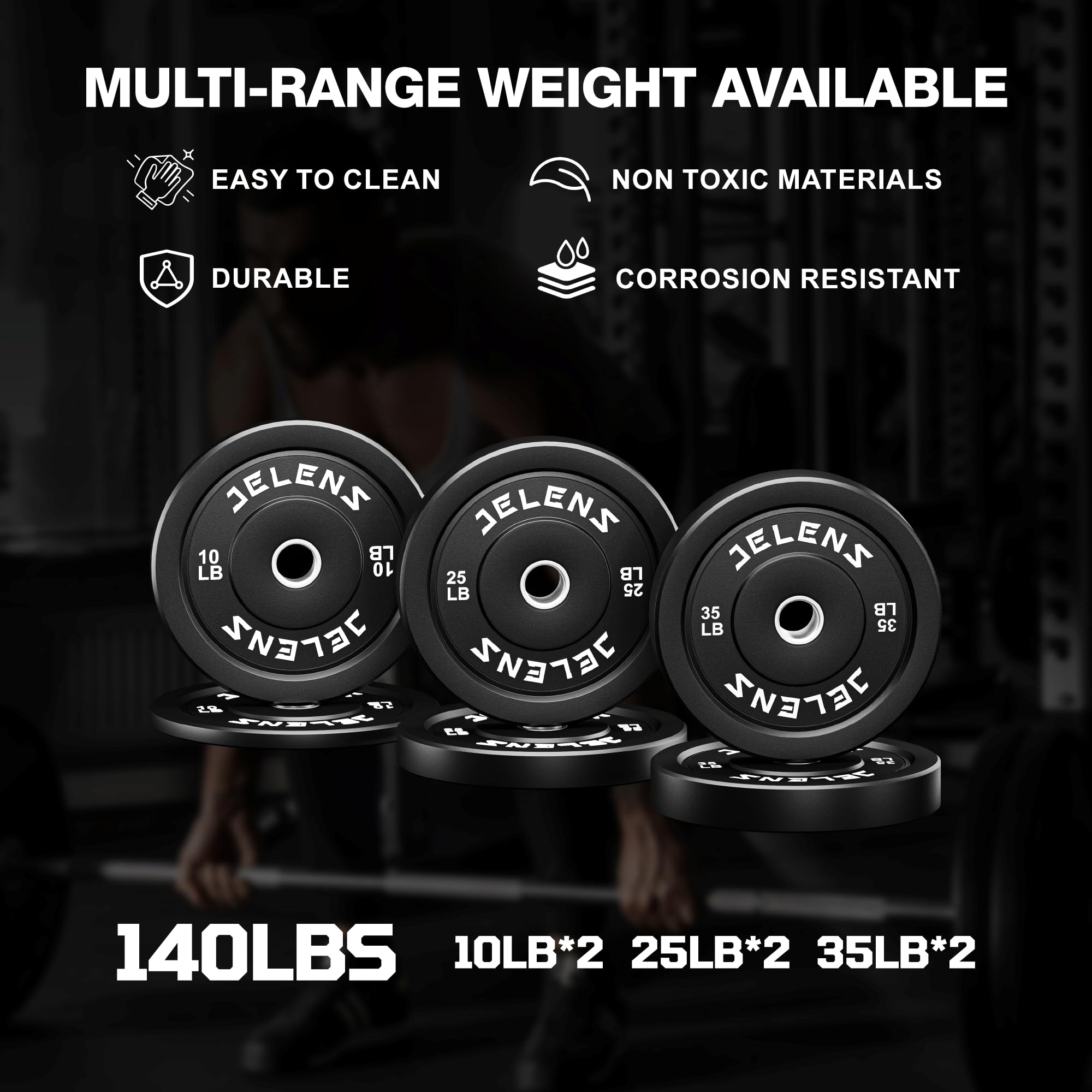JELENS M21 Smith Machine, Multi-Function Power Cage with Dual Pulley Cable Crossover System, 2000LBS All-in-One Squat Rack with Smith Bar and Attachments for Home Gym