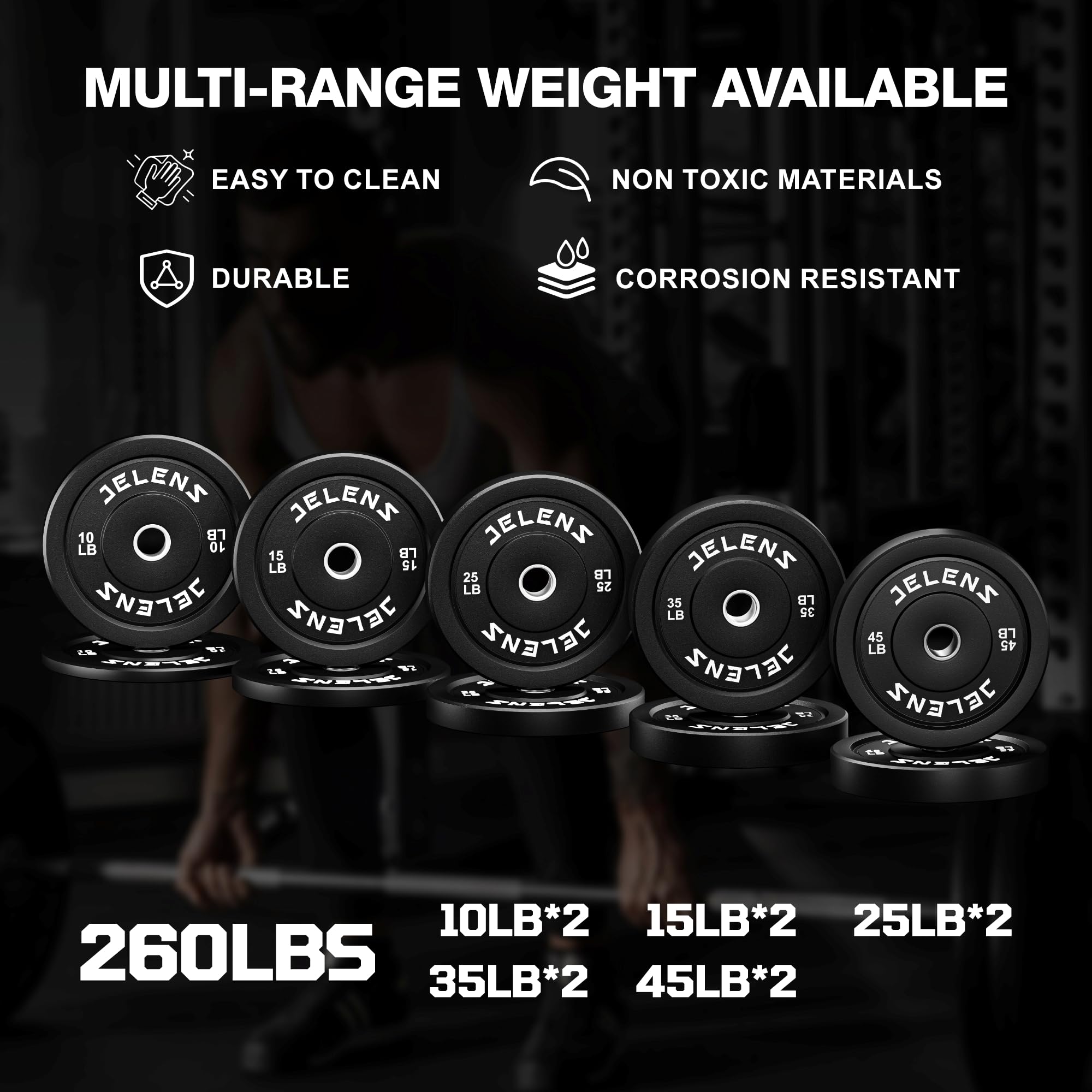 JELENS Smith Machine for Home Gym, Multi-Function M12 Power Cage with Cable Crossover System, Squat Rack with Smith Bar and More Attachment