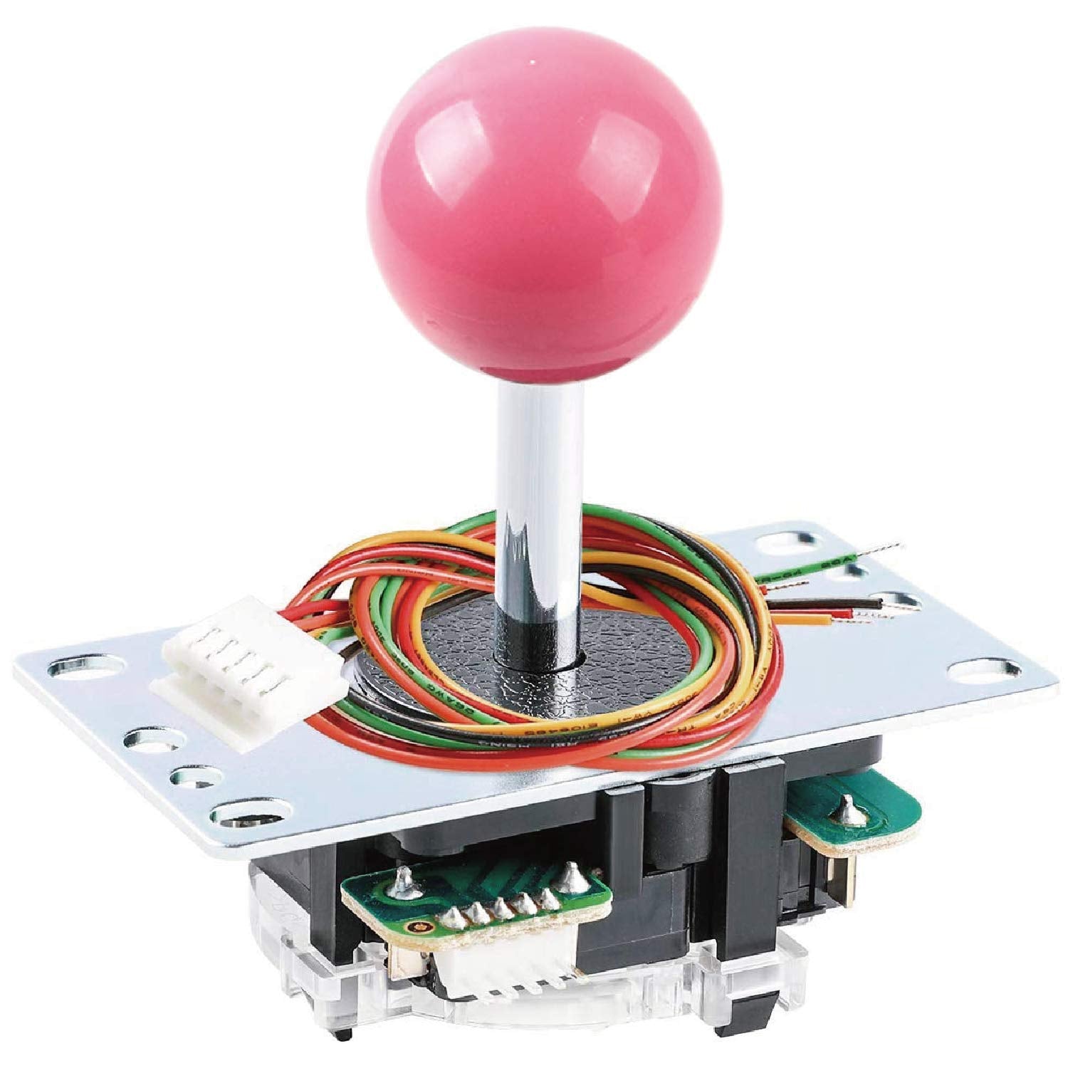 SANWA JLF-TP-8YT Joystick Red Original - for Arcade Jamma Game 4 & 8 Way Adjustable, Compatible with Catz Mad SF4 Tournament Joystick (Red Ball Top), Use for Arcade Game Machine Cabinet S@NWA