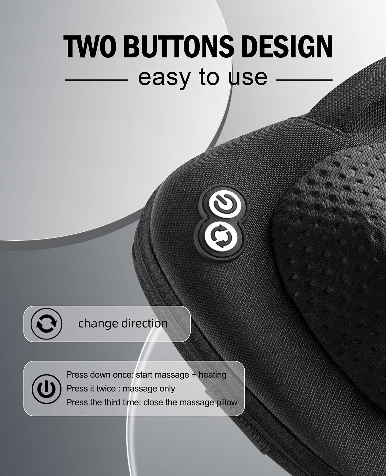 VIKTOR JURGEN Fathers Day Dad Gifts, Shiatsu Back Massager with Heat – Deep Tissue Massage for Neck, Shoulder, Back Pain Relief, Electric Kneading 3D Massage Pillow Gifts for Men Women Mom, Christmas