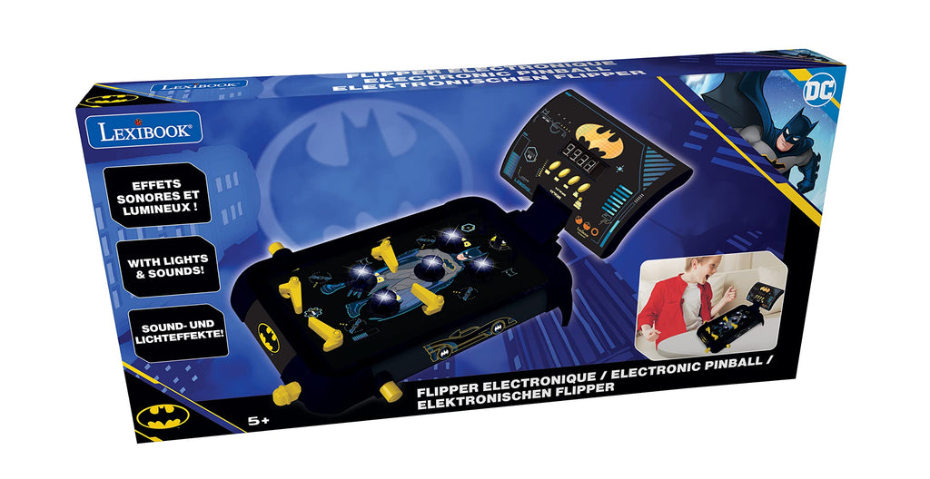 LEXiBOOK Marvel Spider-Man, Table Electronic Pinball, Action and Reflex Game for Children and familiy, LCD Screen, Light and Sound Effects, Blue/red, JG610SP