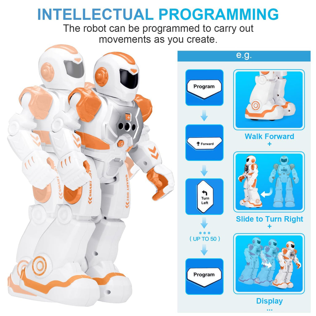KingsDragon Robots Toy for Kids, RC Gesture Sensing Toy, Interactive Walking Singing Dancing Robot Birthday Presents for Boys Girls Age 6 7 8 9 Years Old