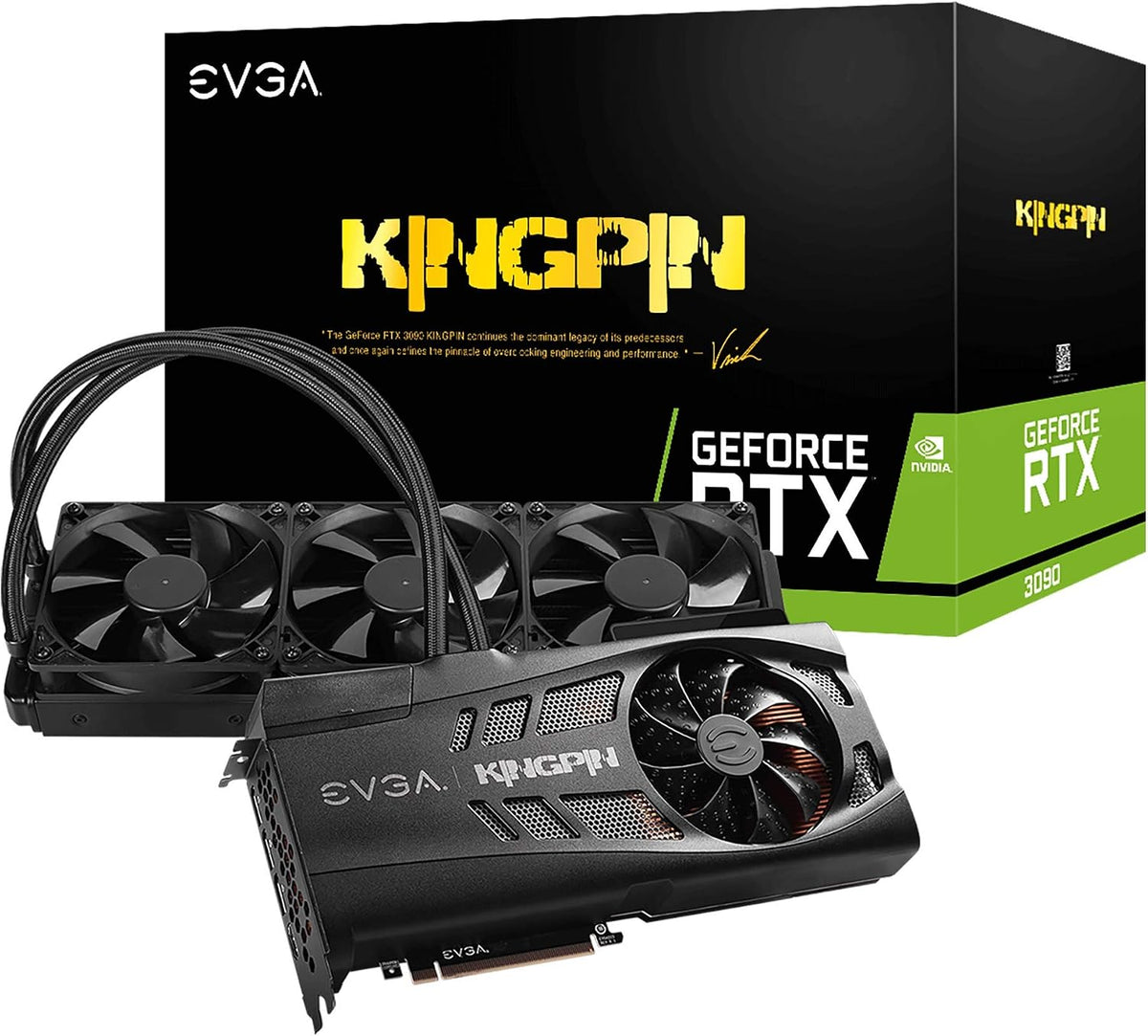 EVGA GeForce RTX 3090 K|NGP|N Hybrid Gaming Graphics Card - 24G-P5-3998-KR