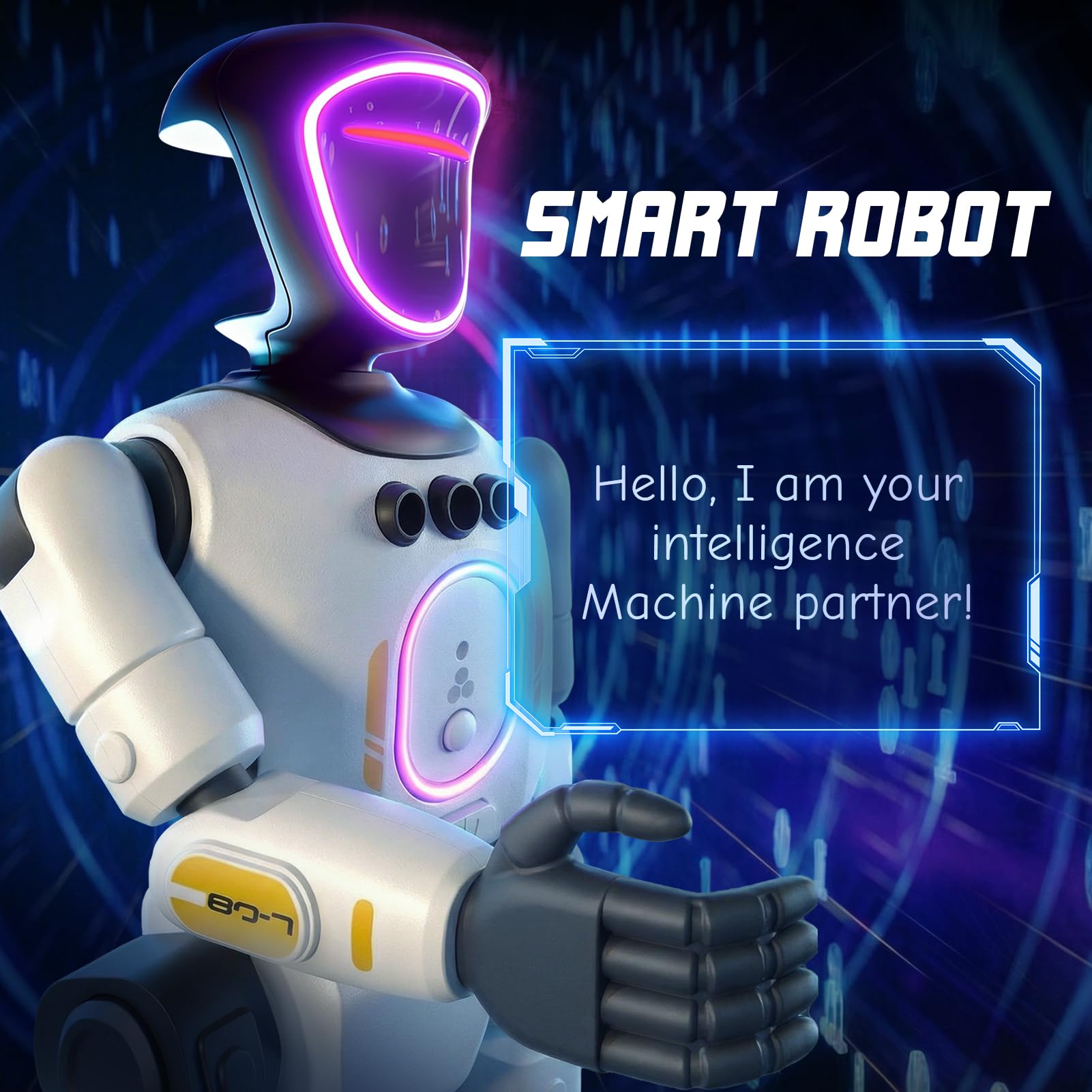 Robot Toy for Kids, Voice Recording&Playback Remote Control Robot, LED Faces Interactive Kids Toy with Gesture Sensing, Music Walking Dancing Birthday Gift for 4 5 6 7 8 9 10 11 12 Year Old Boys Girls