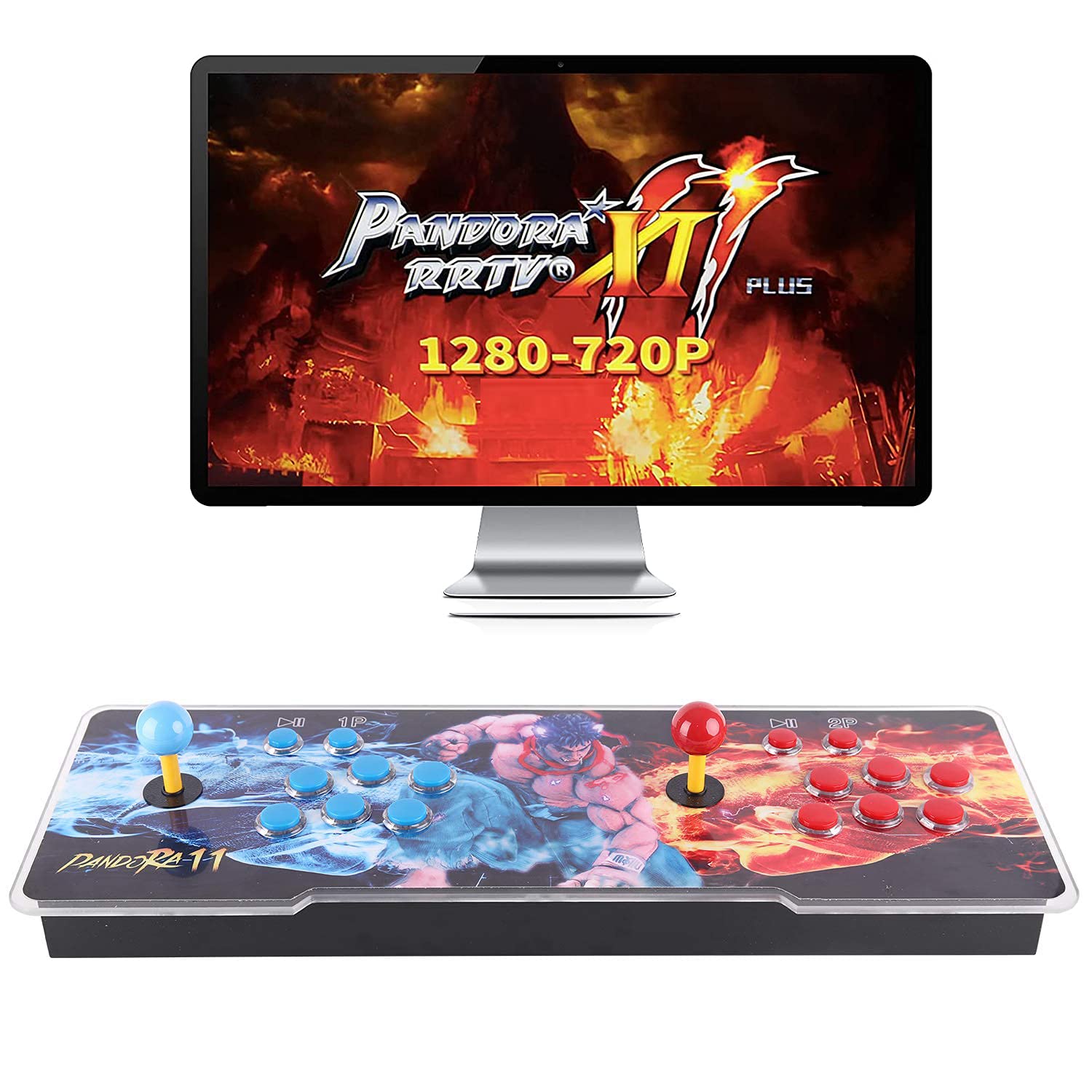 30000 Games in 1 Arcade Game Console ,Pandora Treasure 3D Double Stick,30000 Classic Arcade Games,Search Game, Support 3D,Favorite List, 4 Players Online,1280X720 Full HD Video