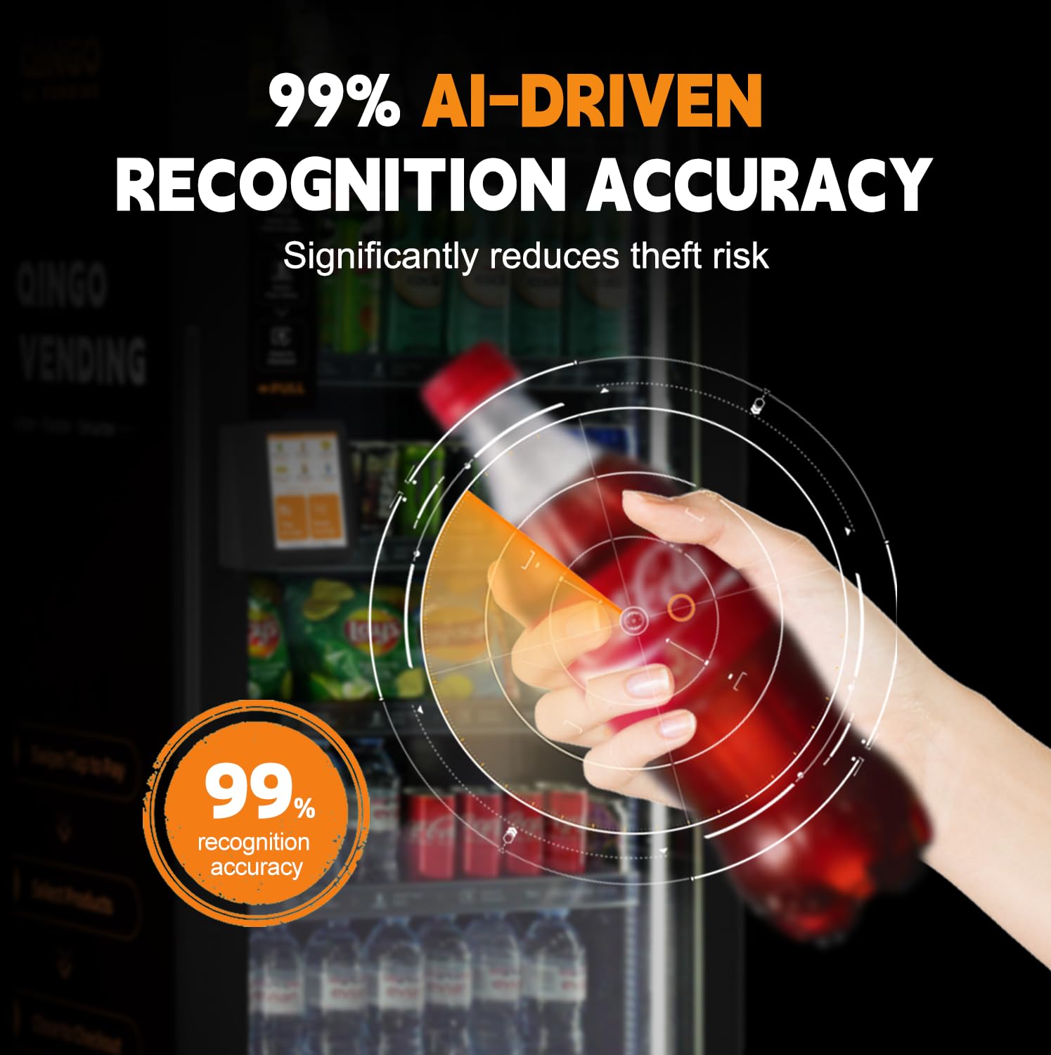 AI Smart Vending Machine, Snack & Drink Combo, Cashless Payment, Product Recognition Technology, Remote Management for Offices, Apartments, Gyms & Commercial Spaces