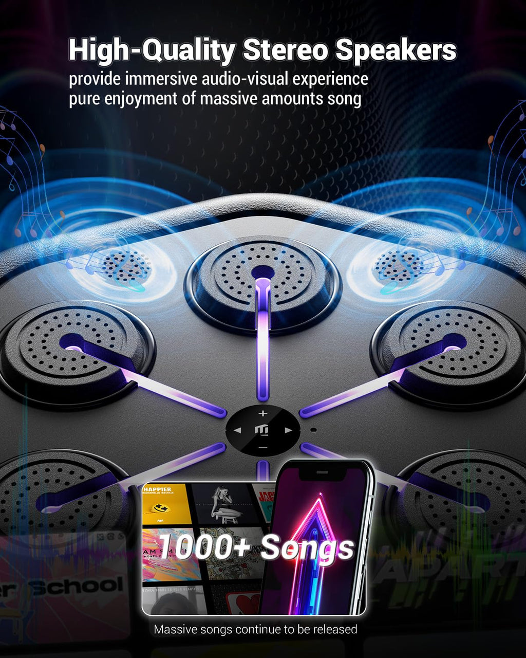 2026 Upgraded Music Boxing Machine M5, Smart Wall-Mount Punching Bag with 24H Standby, 4000+ Music, 160 Synced LED Lights, APP Control, Stereo Sound, Wall-Mount Punching Bag for Home Gym