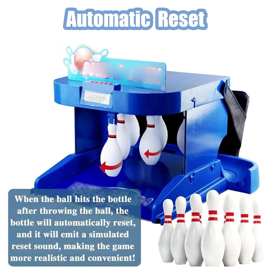 Electric Bowling Machine with Automatic Reset, Lighting, Simulation Sound Effect, LED Electronic Scoreboard,Bowling Alley for Home Machine - for Kids and Adults 3.5m/11ft