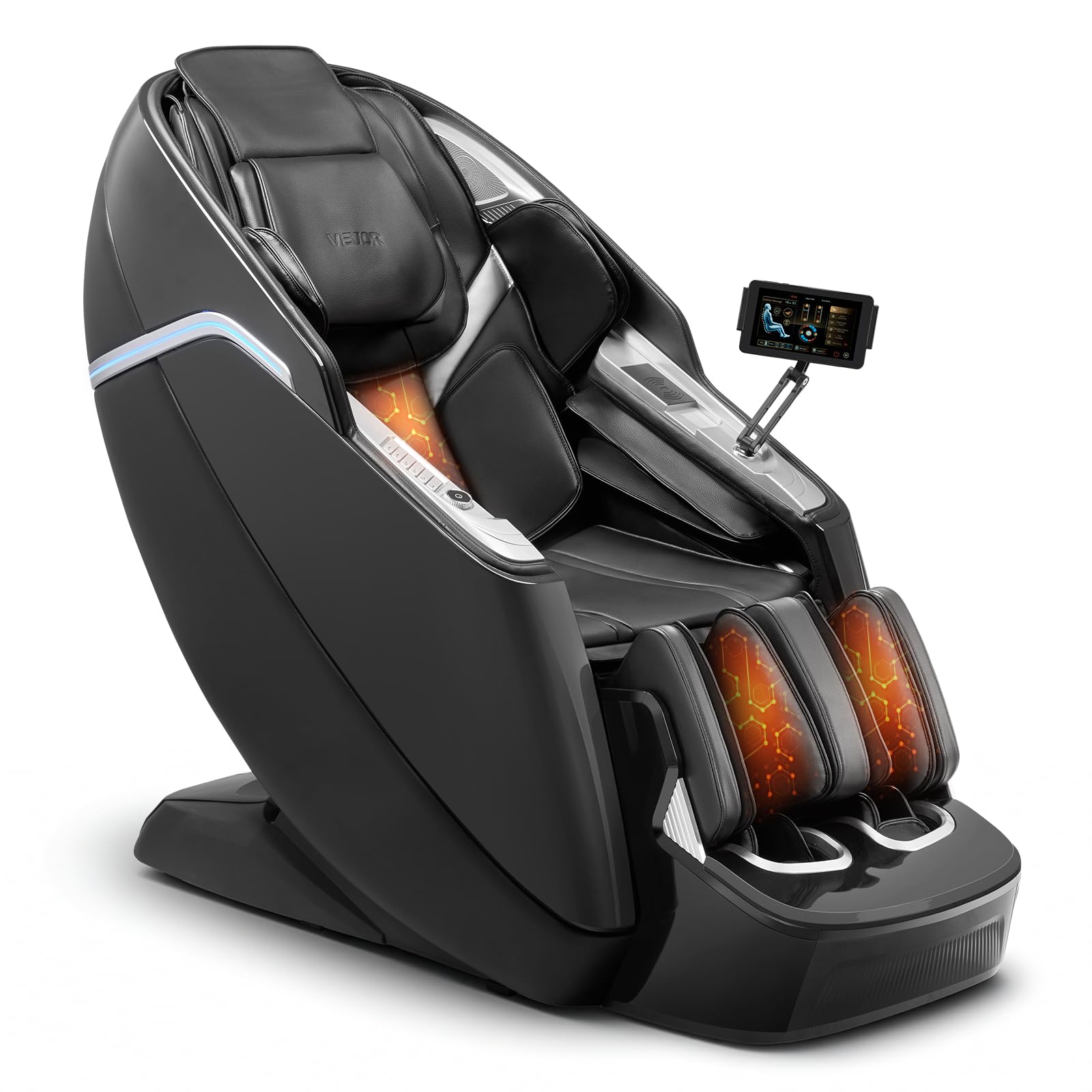 VEVOR Massage Chair - Full Body Zero Gravity Recliner with Multi Auto Modes, 3D Shiatsu, Heating, Bluetooth Speaker, Airbag, Foot Roller, and Touch Screen