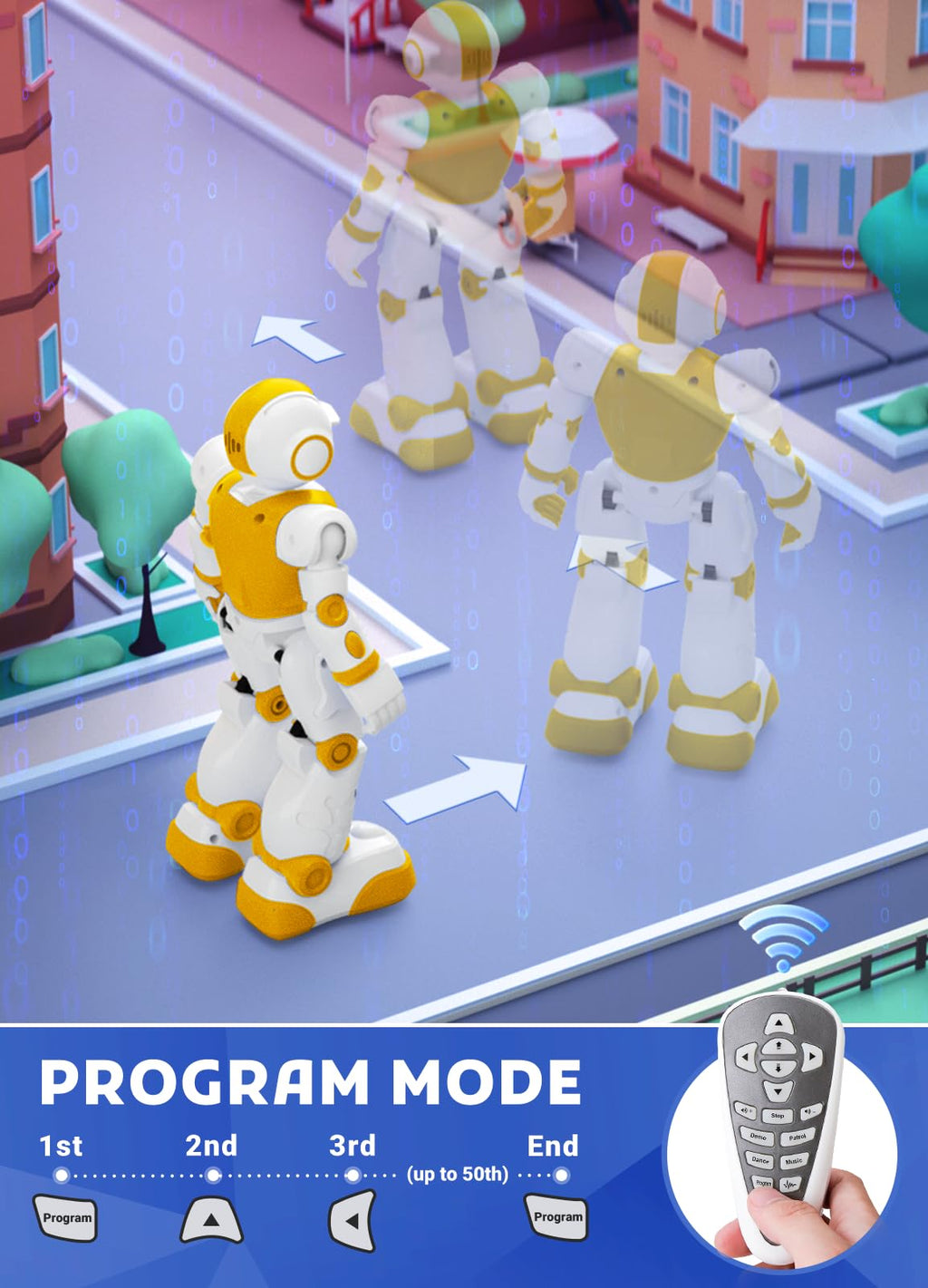 Robot Toys for Kids,Programmable Remote Control Smart Walking Dancing Robot Toy with Gesture & Sensing for Age 4 5 6 7 8 9 10 Year Old Boys for Birthday Present