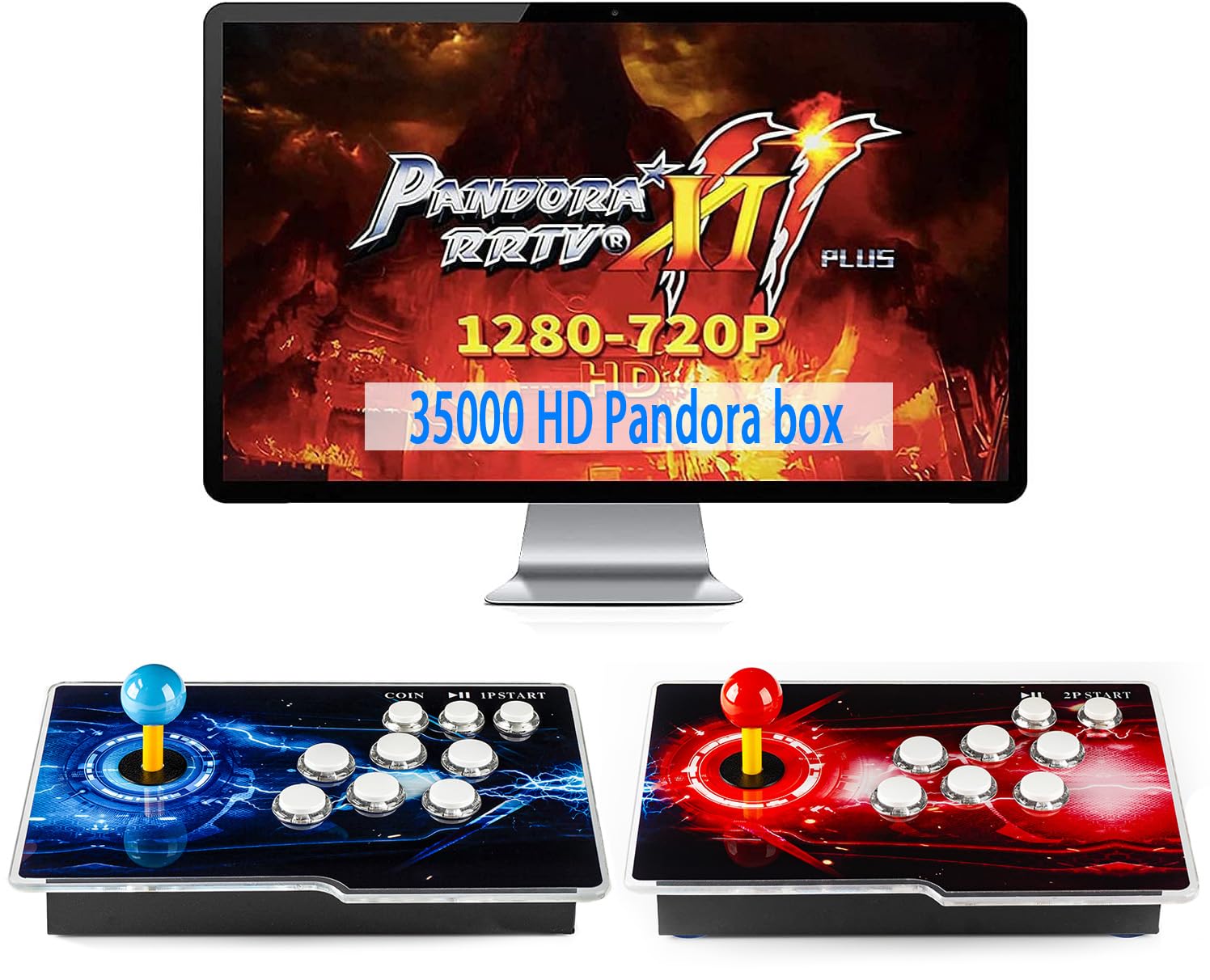35000 Games in 1 Pandora Box Retro Arcade Game Console with Two Separate Host for PC & Projector & TV 3D 1-4 Players Category Favorite List Save/Search/Hide/Pause/Delete