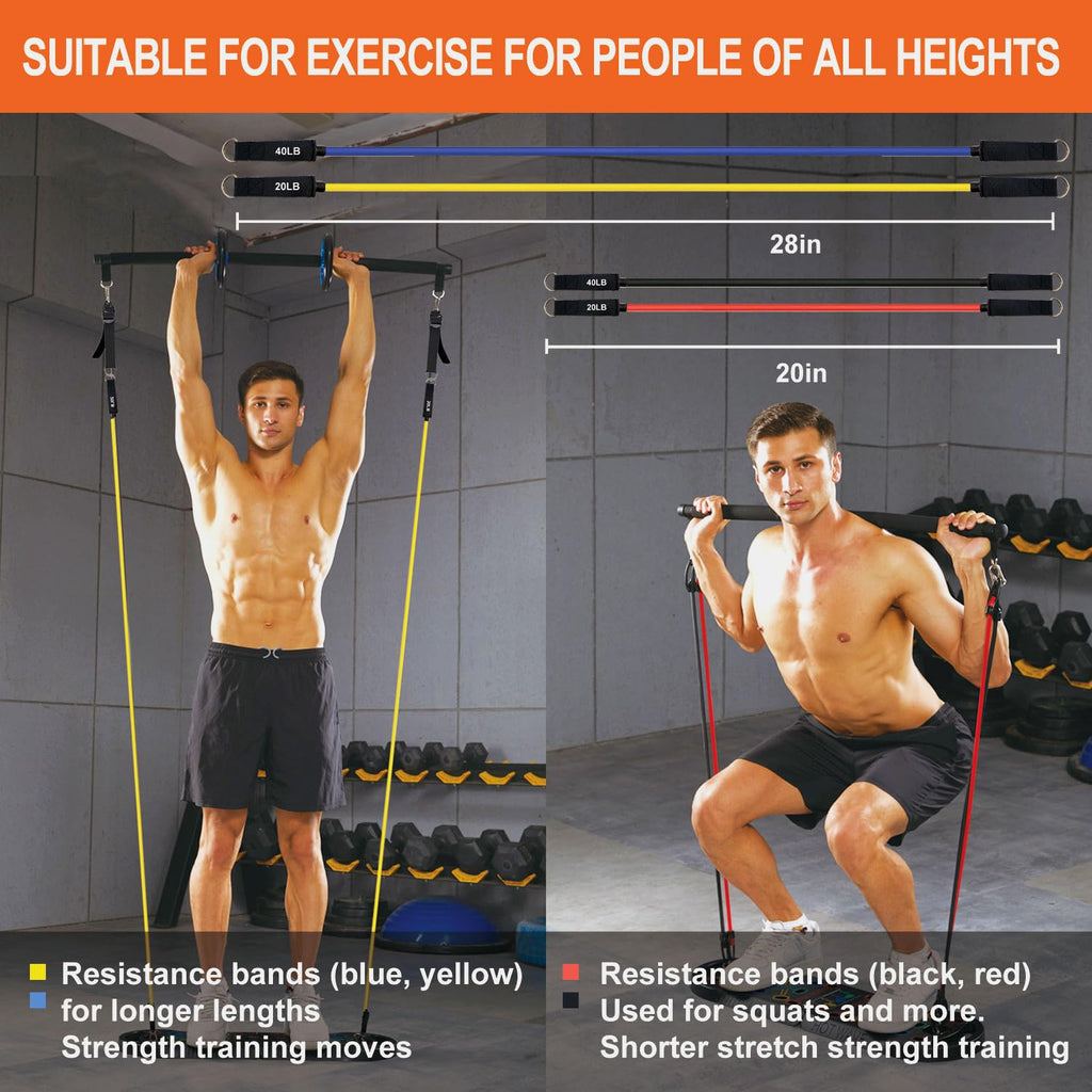 HOTWAVE Push Up Board Fitness, Portable Foldable 20 in 1 Push Up Bar at Home Gym, Pushup Handles for Floor. Professional Strength Training Equipment For Man and Women