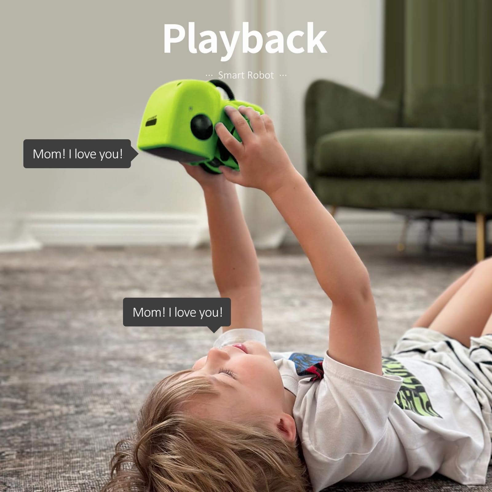 GILOBABY Interactive Talking Robot for Boys, Smart Toy with Touch Control, Playback Mode, Dancing, Singing, Educational Gift for 3-7 Year Old Kids (Blue)