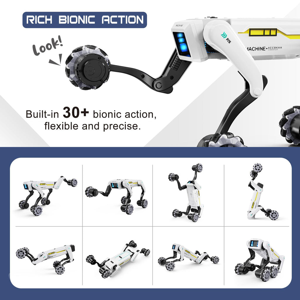 Smart Robot Dog - Interactive STEM Pet with Voice Control, 30+ Actions & APP Programming, Durable Design for Kids Age 6+ (Compatible with iOS/Android)