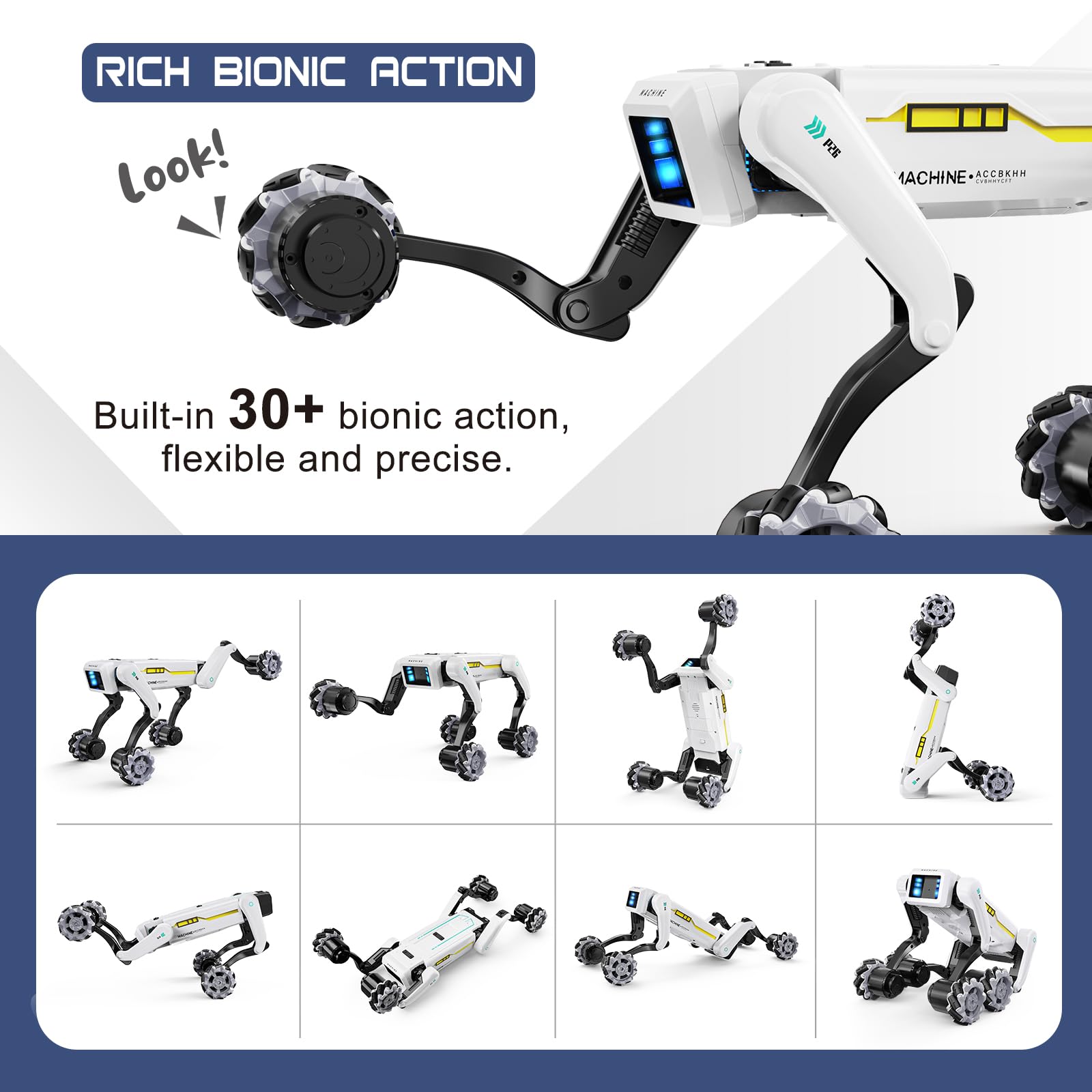 Smart Robot Dog - Interactive STEM Pet with Voice Control, 30+ Actions & APP Programming, Durable Design for Kids Age 6+ (Compatible with iOS/Android)