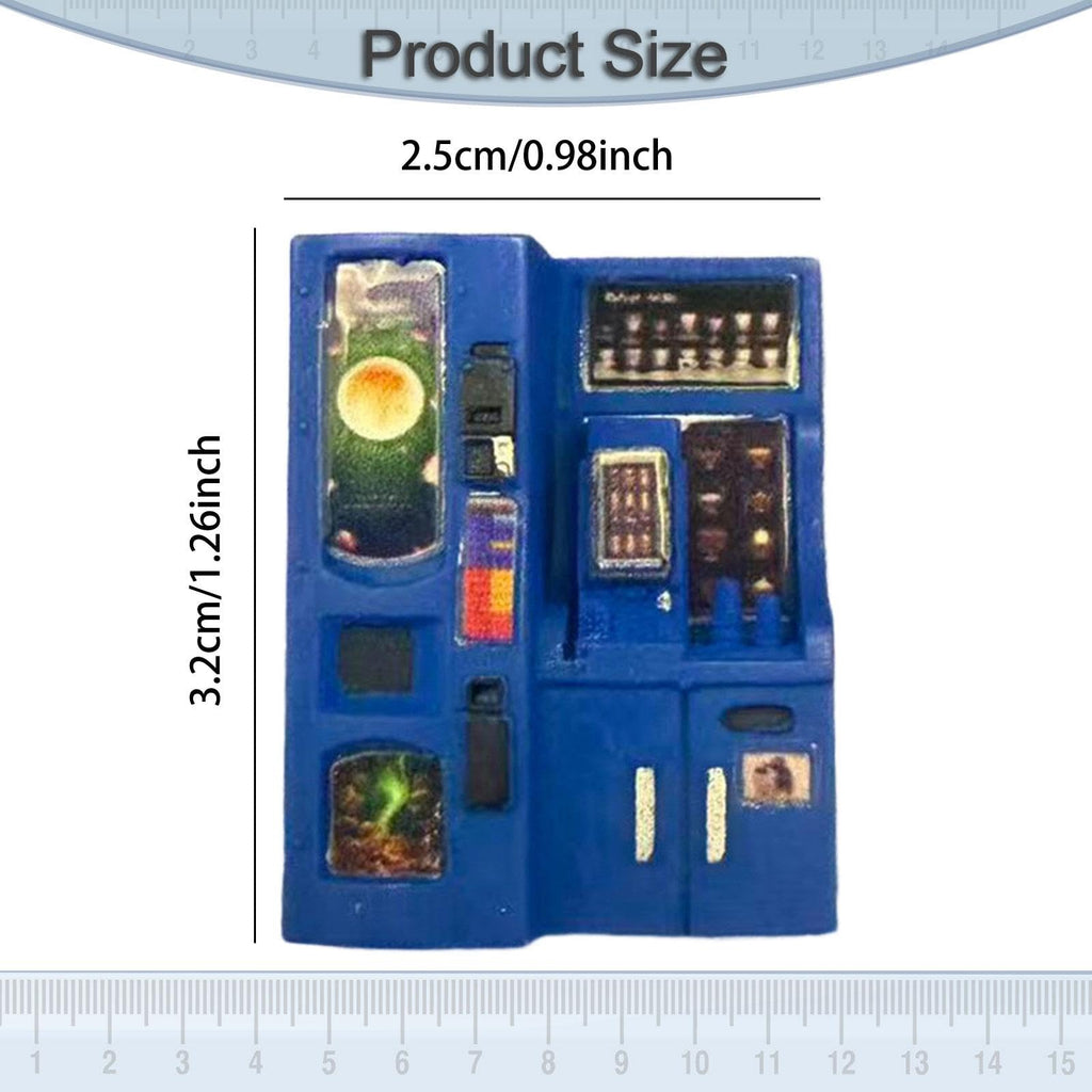 Mini Beverage Machine Miniature Model Vending Equipment Dollhouse Accessories Resin Coffee Maker for Office Dorm Bar Home Kitchen Coffee Su, red