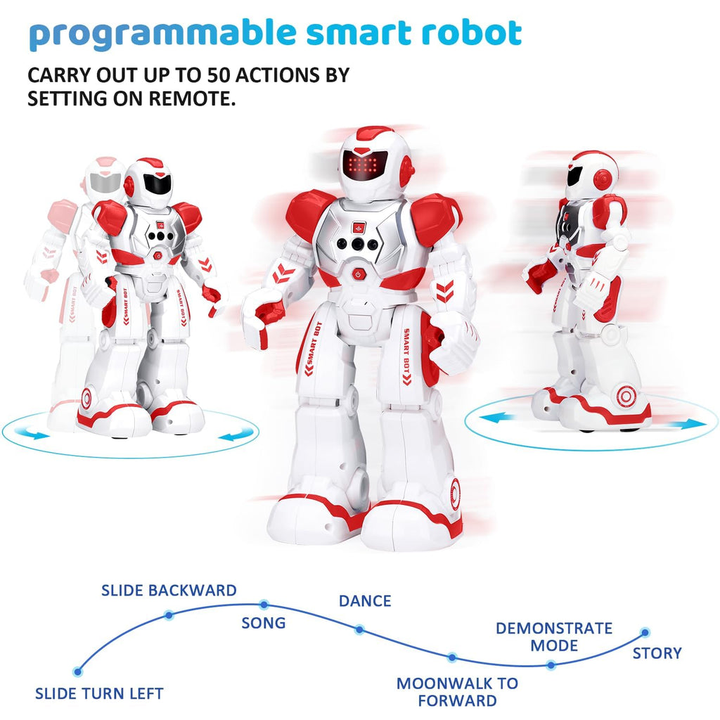 KingsDragon Robots Toy for Kids, RC Gesture Sensing Toy, Interactive Walking Singing Dancing Robot Birthday Presents for Boys Girls Age 6 7 8 9 Years Old