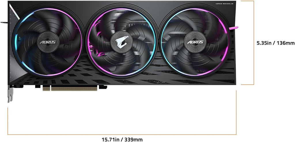 GIGABYTE AORUS Radeon RX 9070 XT Elite 16G Graphics Card, PCIe 5.0, 16GB GDDR6, GV-R9070XTAORUS E Video Card