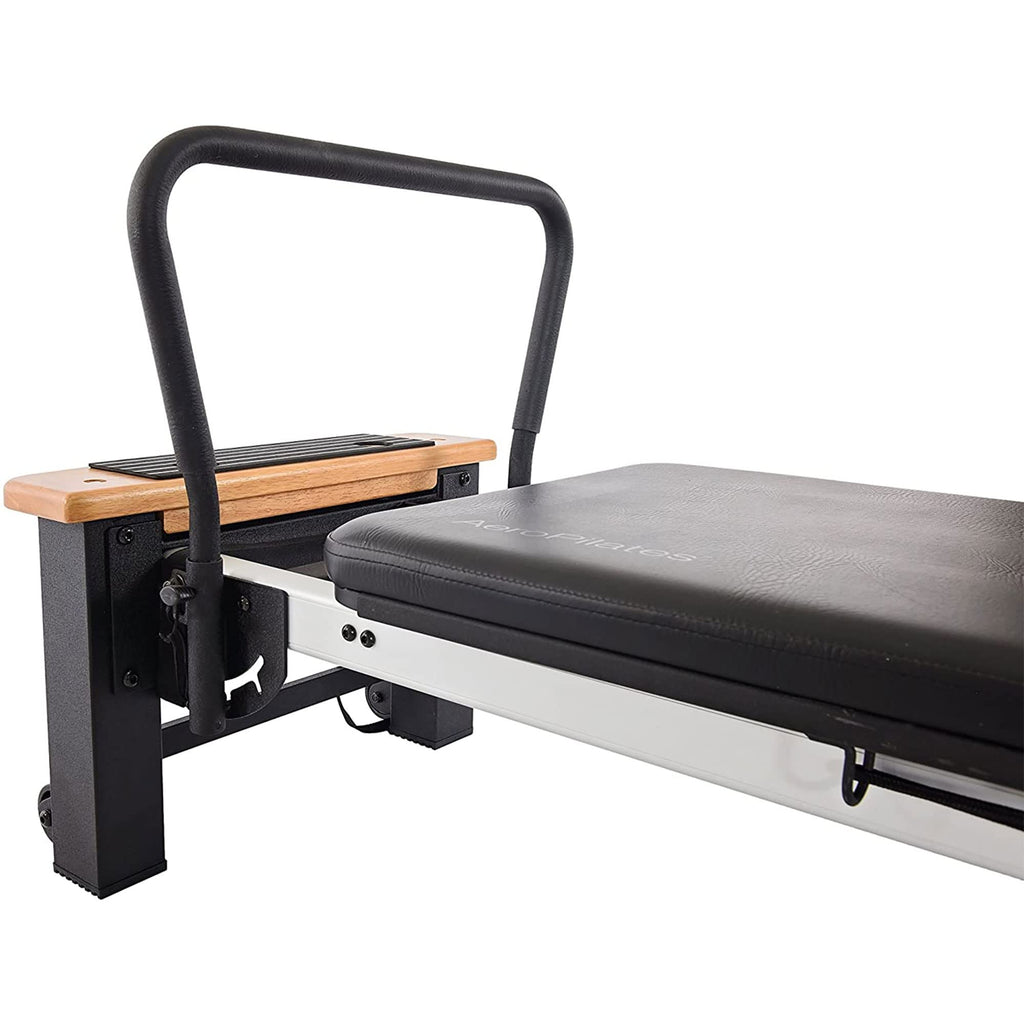 Stamina Products AeroPilates Board Reformer with Oak Wood Base – Studio Grade for Home Use with Cardio Rebounder, Adjustable Foot Bar, 4 Resistance Springs, and Workout DVD