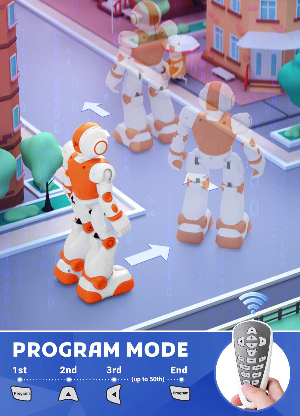 Robot Toys for Kids,Programmable Remote Control Smart Walking Dancing Robot Toy with Gesture & Sensing for Age 4 5 6 7 8 9 10 Year Old Boys for Birthday Present