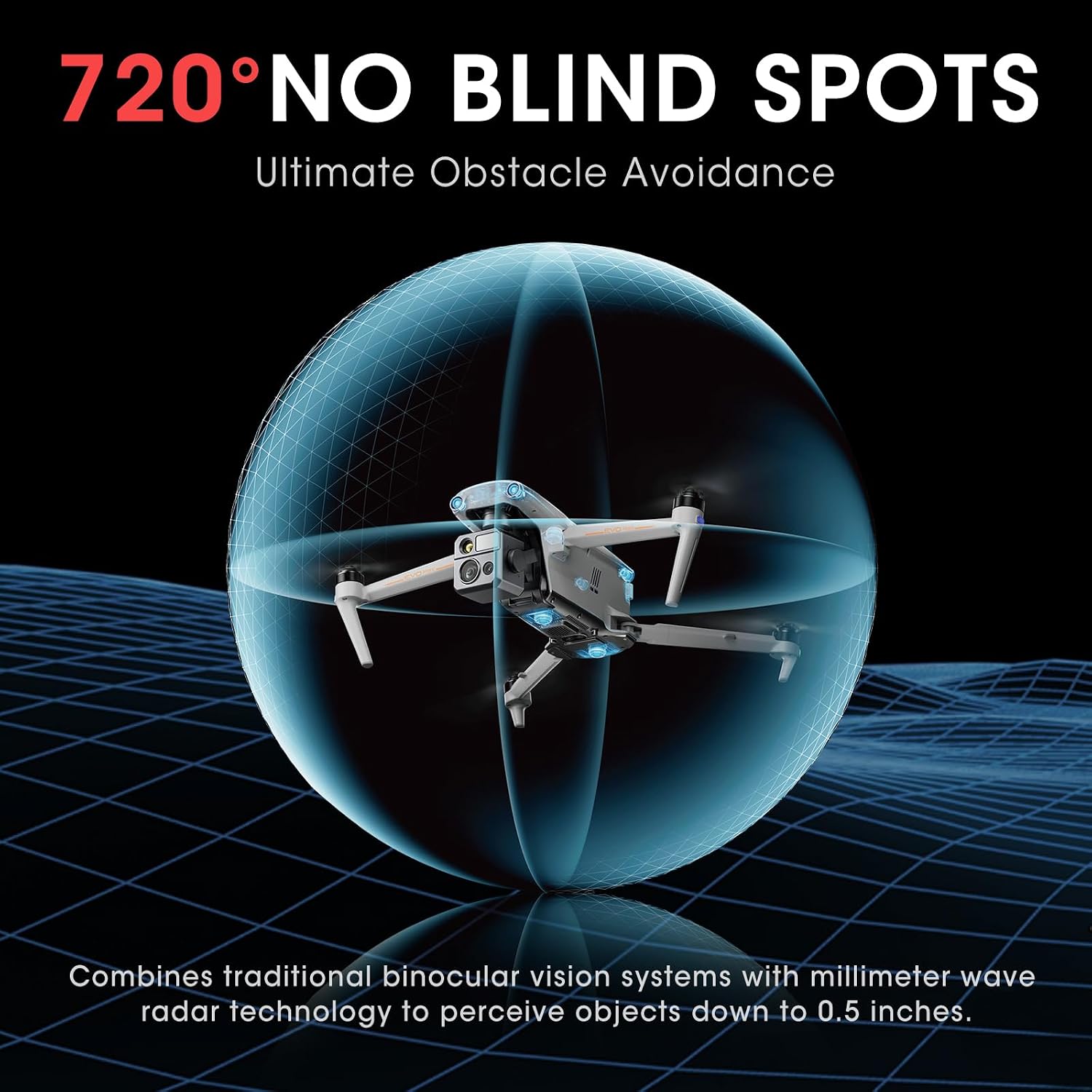 Autel Robotics EVO MAX 4N V2, Starlight Night-Vision/ Wide/ Thermal/ L~aser 4 Cameras in One UAV, Upgrade of MAX 4T V2/ 4N, 5KM Night Vision Observation, A-Mesh 1.0, 720° Obstacle Avoidance, Triple Anti-Jamming, Hot-Swappable, 42 Mins, IP43, Autel SDK
