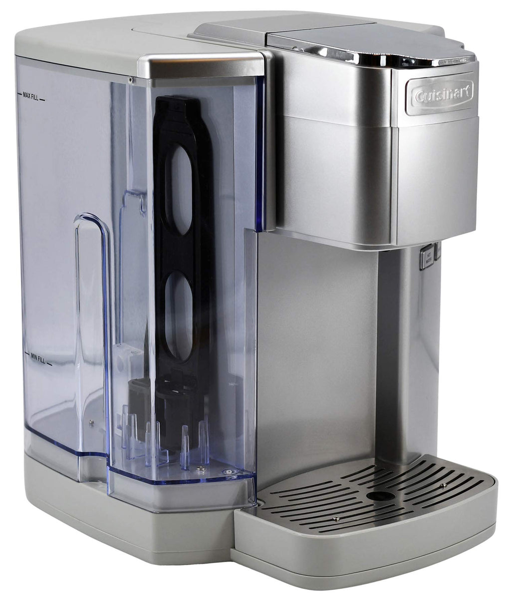 Cuisinart Coffee Maker, Single Serve 72-Ounce Reservoir Pod Coffee Machine, Programmable Brewing & Hot Water Dispenser, 5 Cup-Size Settings, Stainless Steel, SS-10P1, Silver
