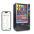 Combo Vending Machine with Card Reader, Snack & Drink Vending Machine for Business, 60 Selections 300 Capacity, Cashless Payment, Smart Vending Machine Commercial Use