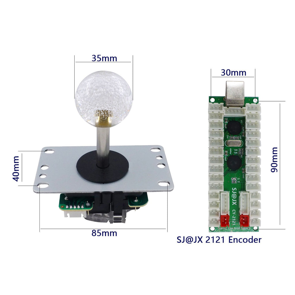 2 Player LED Arcade Game DIY Kit Mechanical Keyboard Switch PC MAME Raspberry Pi LED Button Fighting Joystick Controller Zero delay USB Encoder Retropie