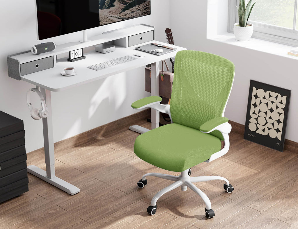Ergalithic Ergonomic Office Chair - X-Shaped Computer Desk Chairs Comfy, Mesh High-Back Gaming Chair with Adjustable Lumbar Support, Executive Task Chair for Adults, Comfortable for Long Hours